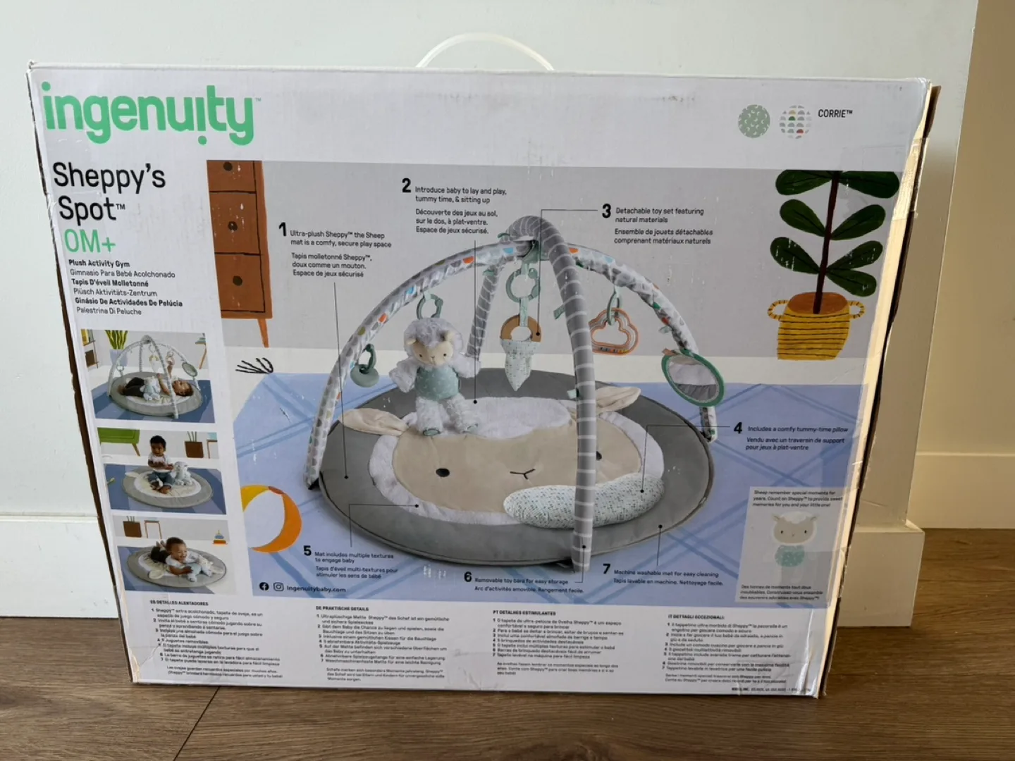 Ingenuity Sheppy's Spot 0M+ Plush Activity Gym image indicator(2)