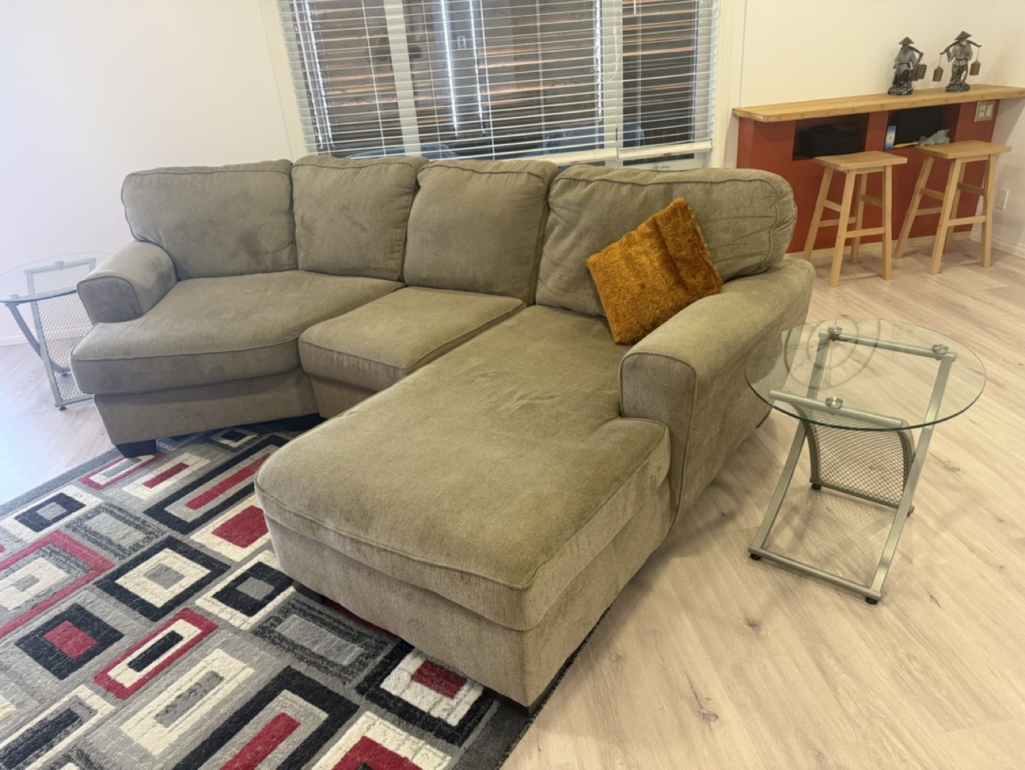 Loveseat/3 piece Sectional couch –Ashley furniture