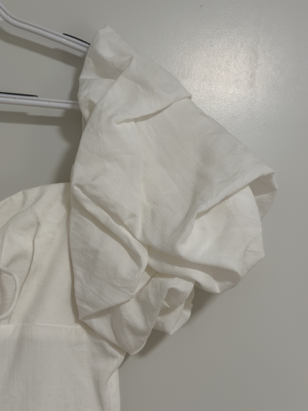 White Puff Sleeve Dress - photo 2
