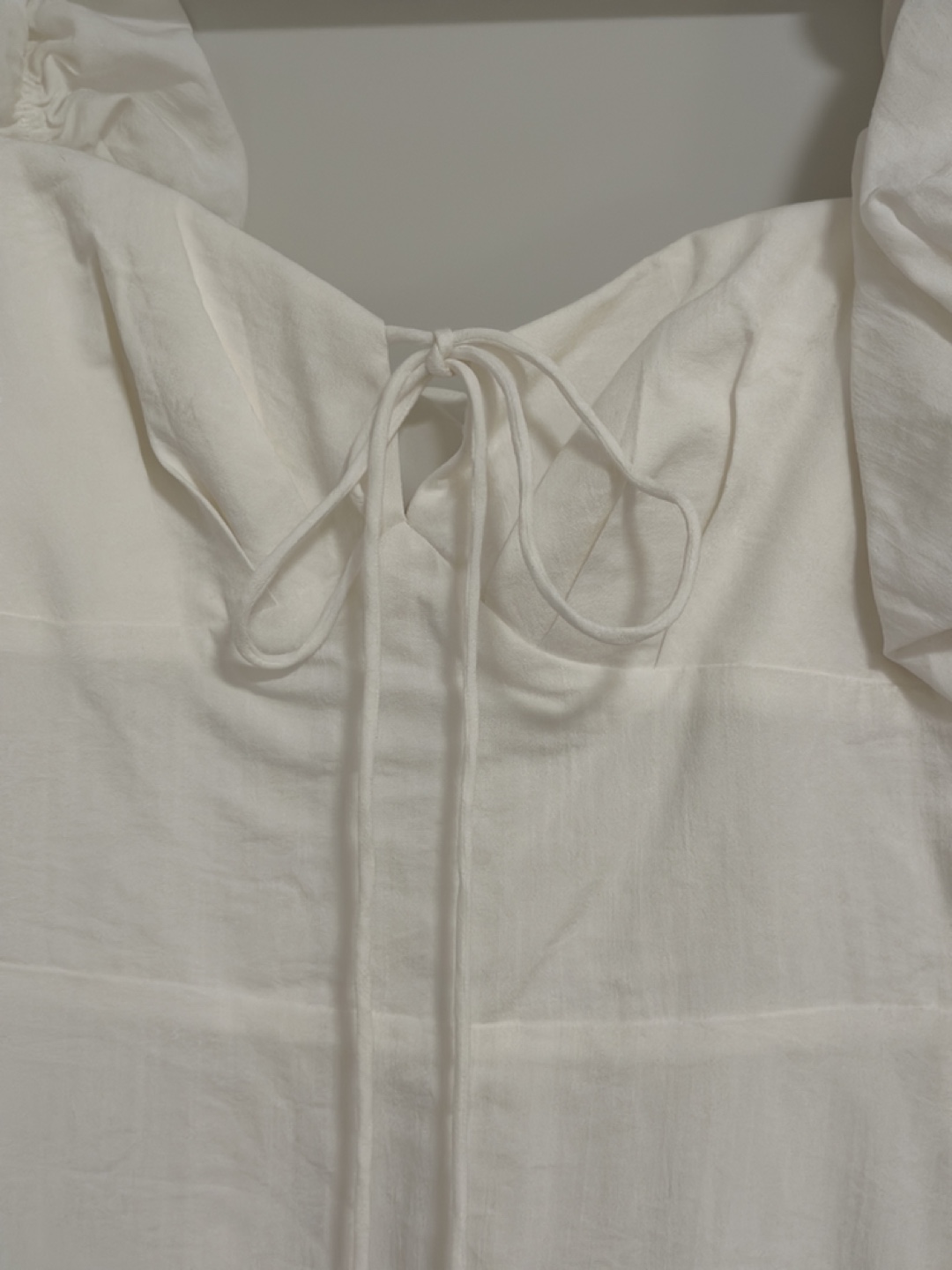 White Puff Sleeve Dress - photo 3
