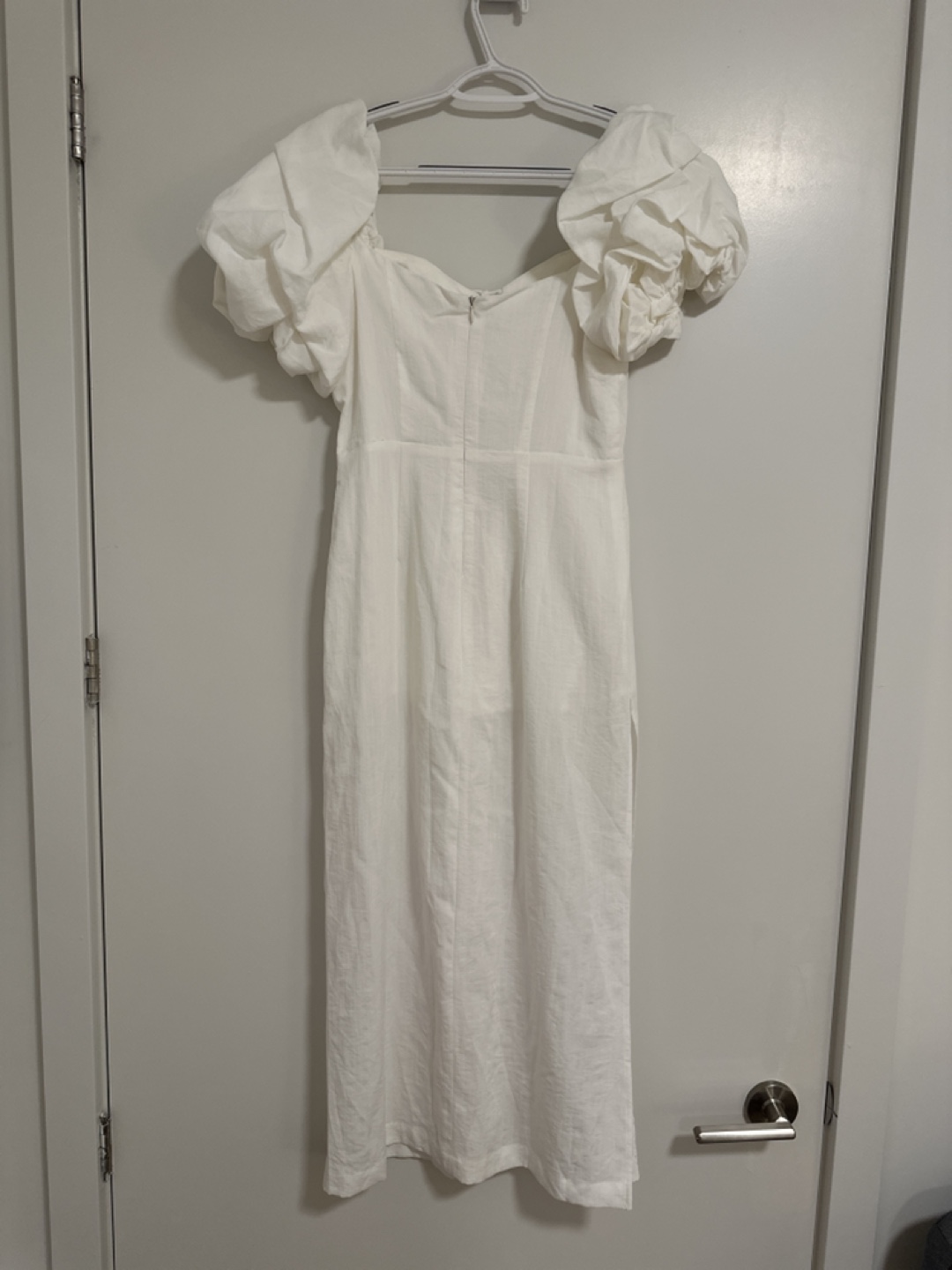 White Puff Sleeve Dress - photo 5