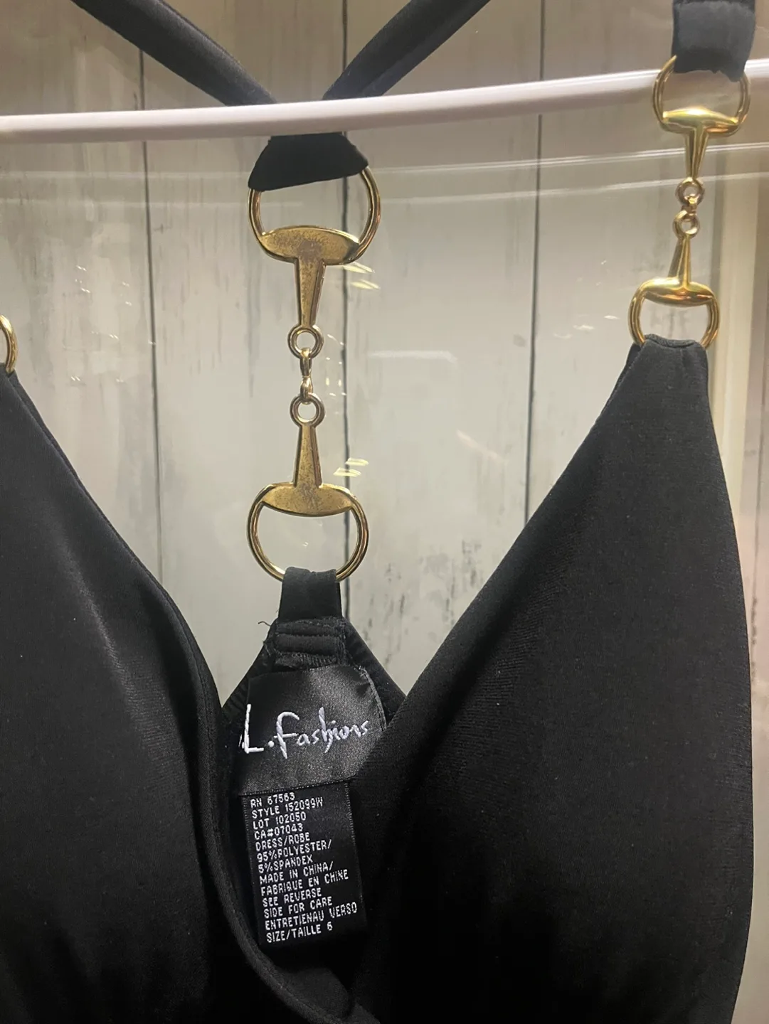 Black gown with gold accents image indicator(2)