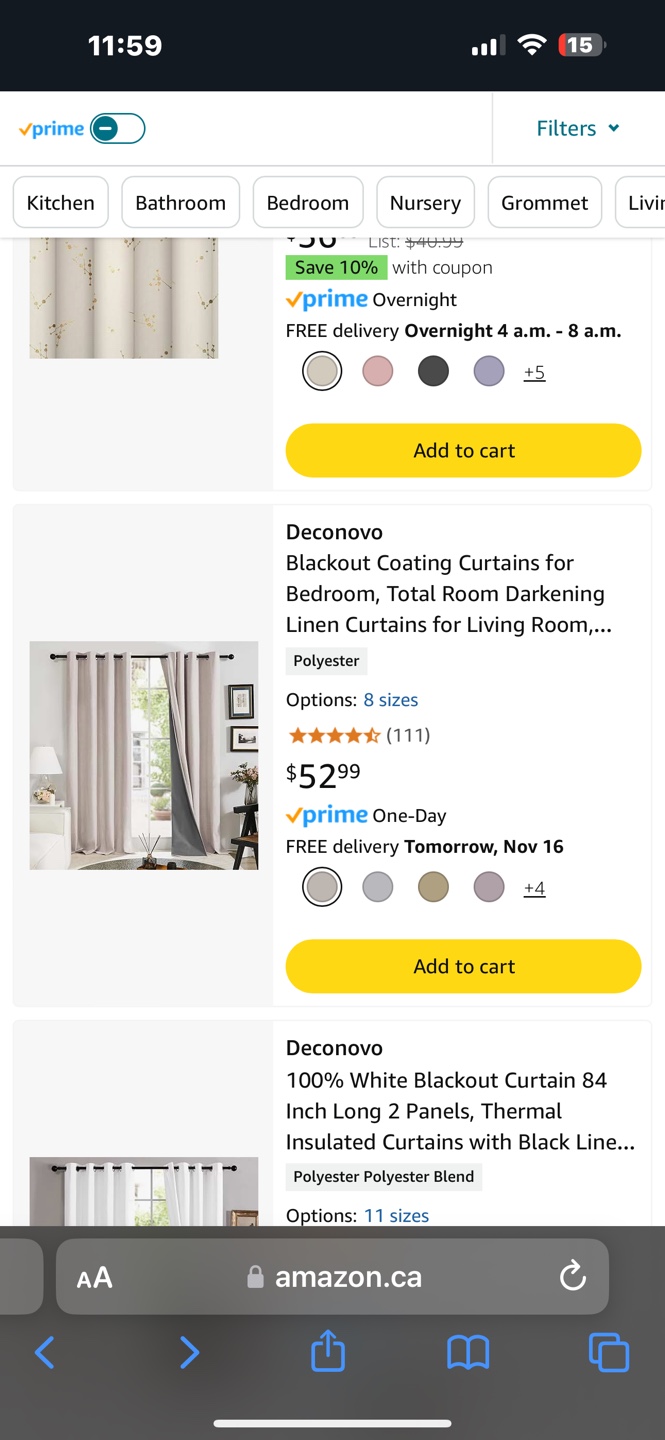 Deconovo Blackout Coating Curtains - photo 3