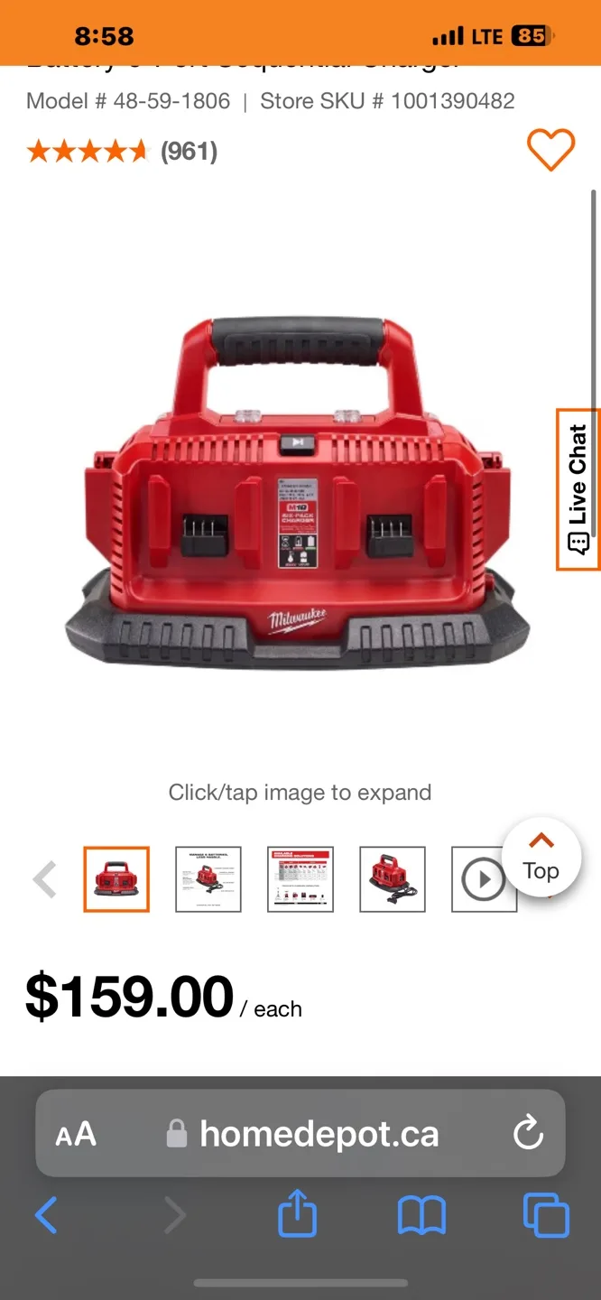 Milwaukee M18 2-Pack Battery Charger thumbnail