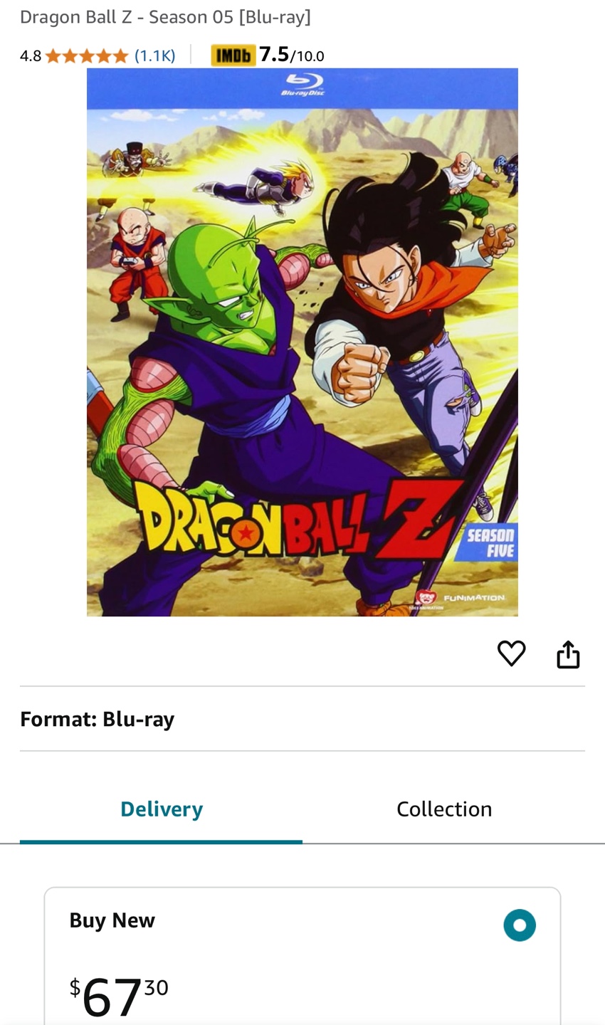 Dragon Ball Z - Season 5 Blu-ray (Sealed) - photo 5