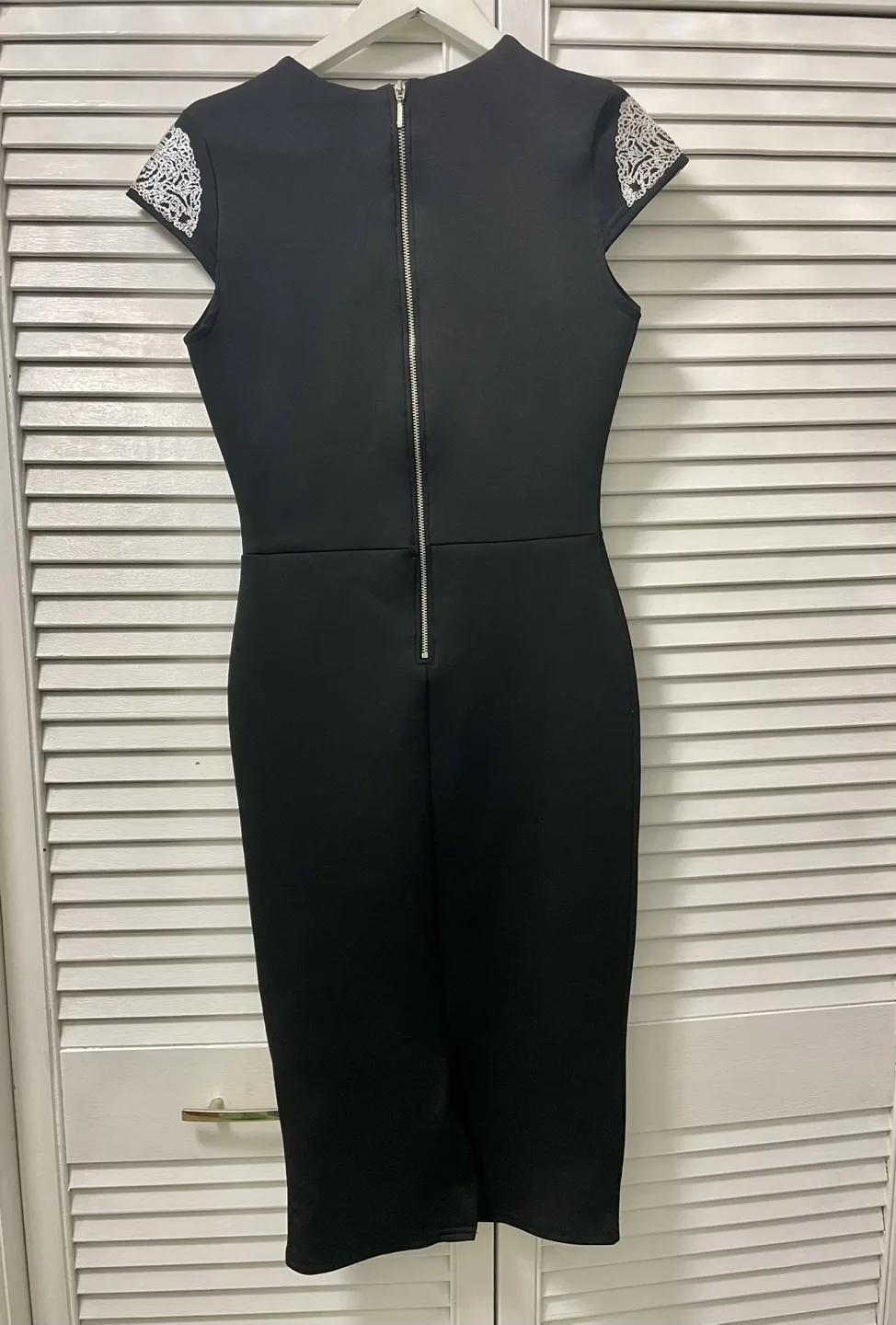 Black and Silver Embellished Dress by Riverisland image indicator(2)