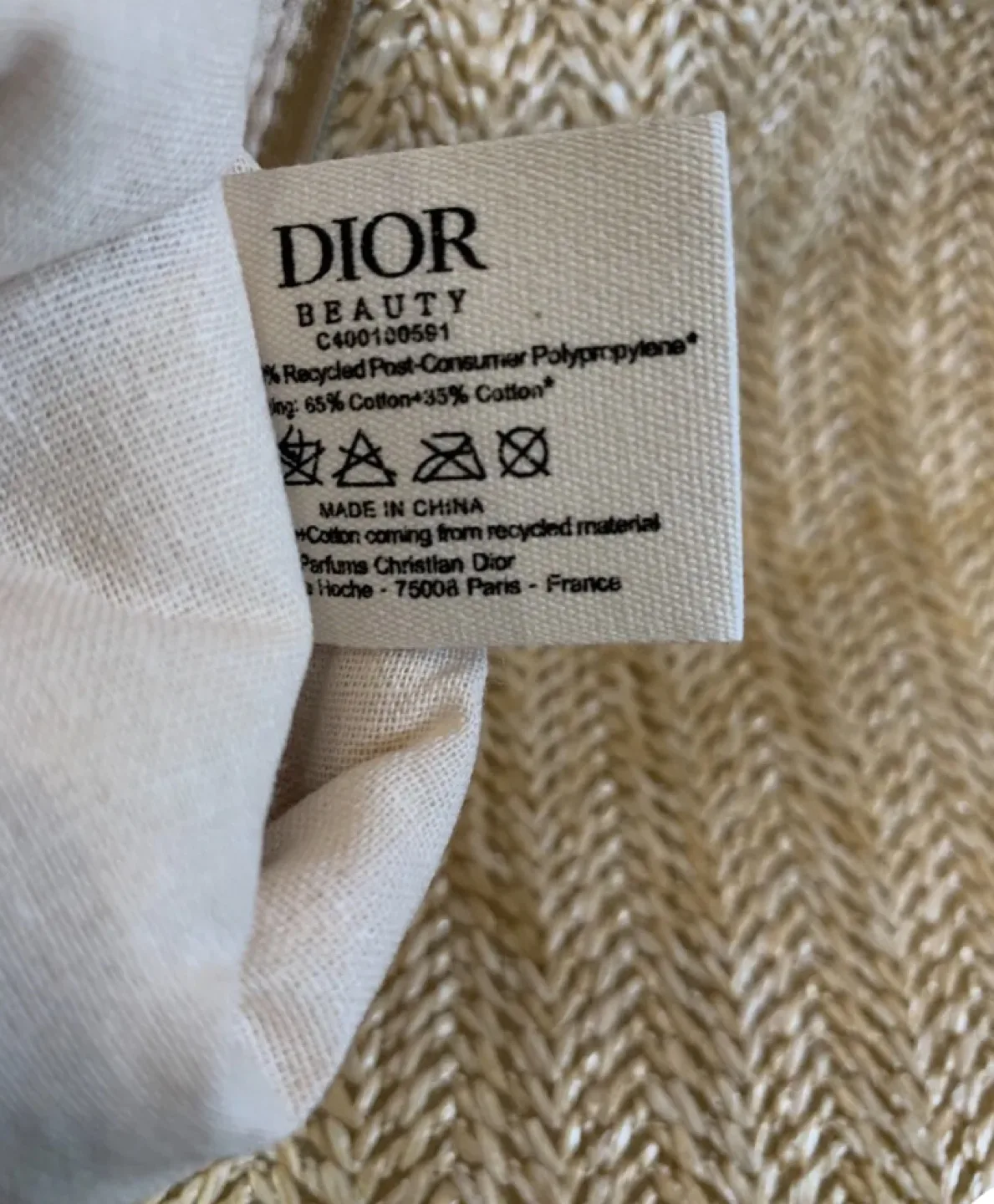 Dior Straw Bag with Pearl Strap image indicator(5)