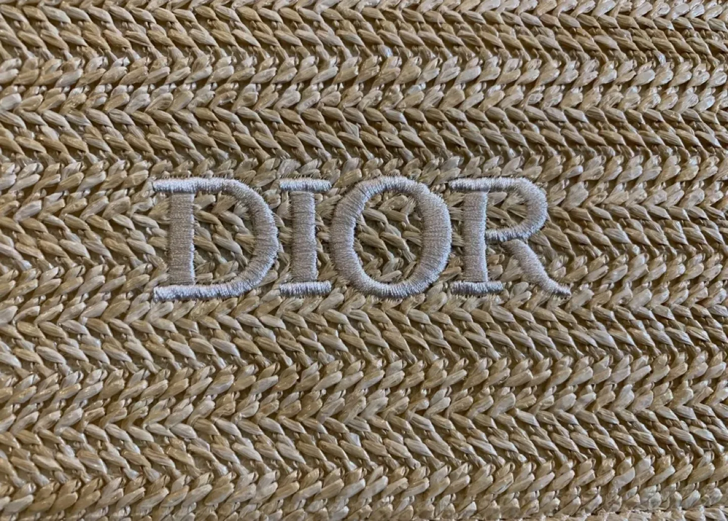 Dior Straw Bag with Pearl Strap image indicator(2)