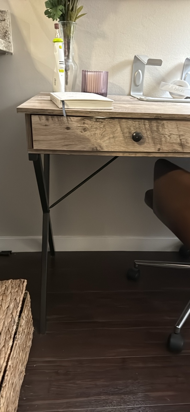 Writing Desk with Black Metal Legs - photo 3
