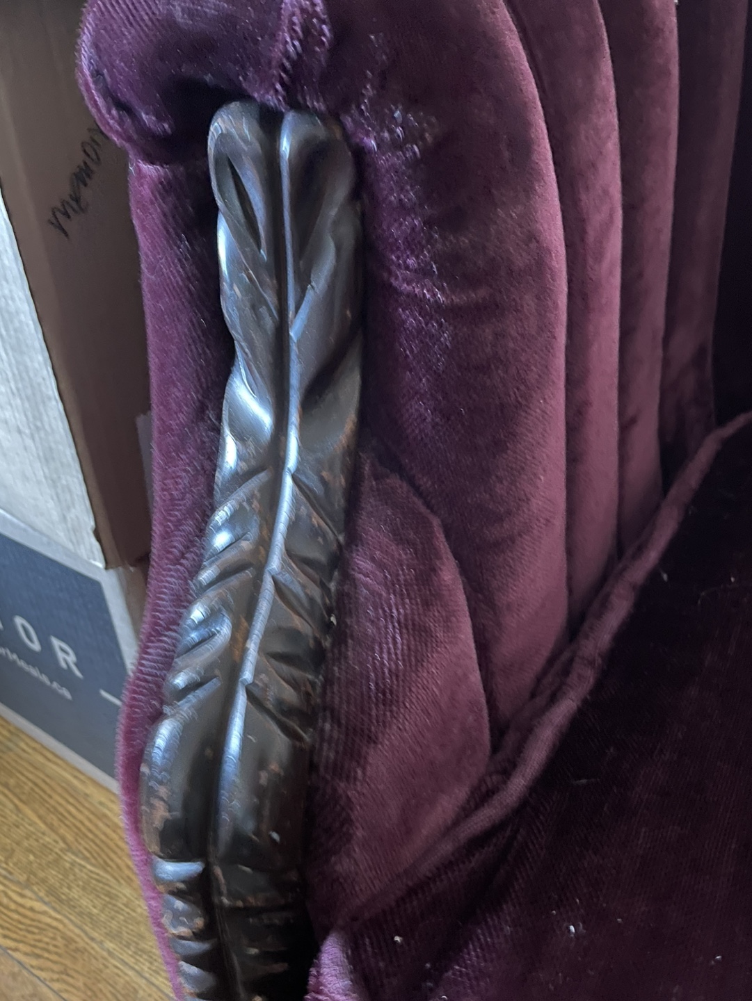 Vintage Velvet Sofa - photo 2