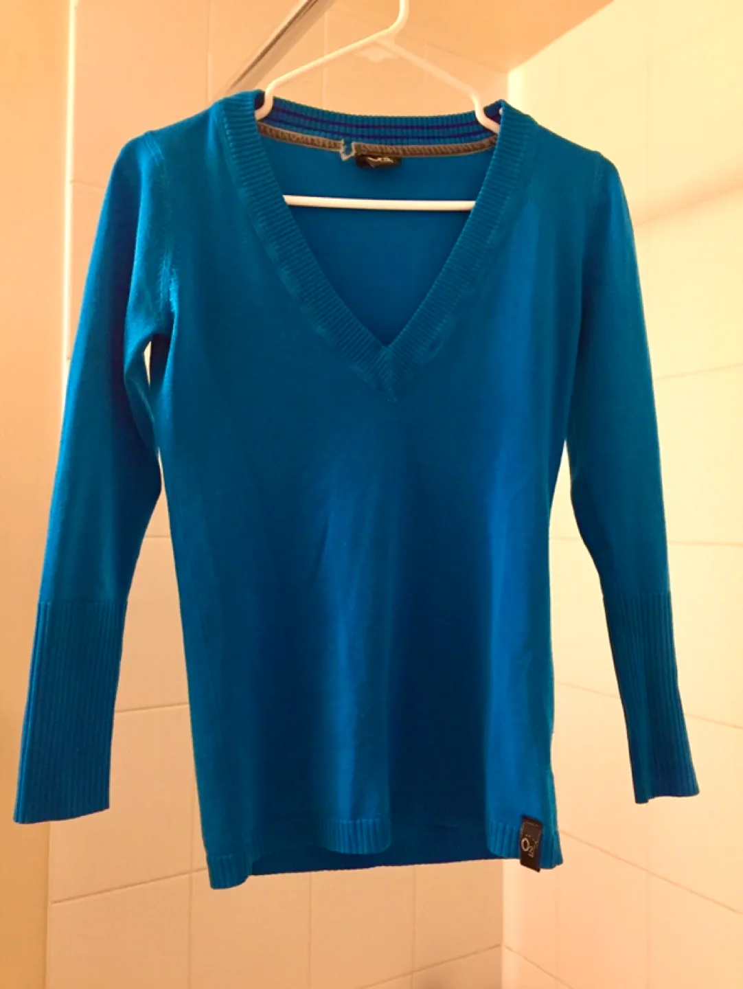 Blue V-Neck Sweater thumbnail
