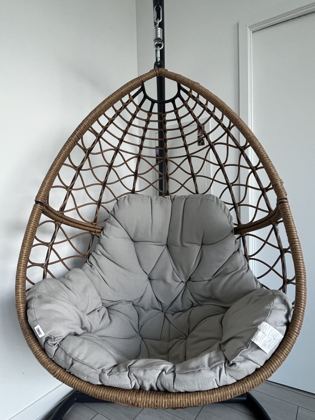 Hanging Egg Chair with Stand (Canvas) - photo 2