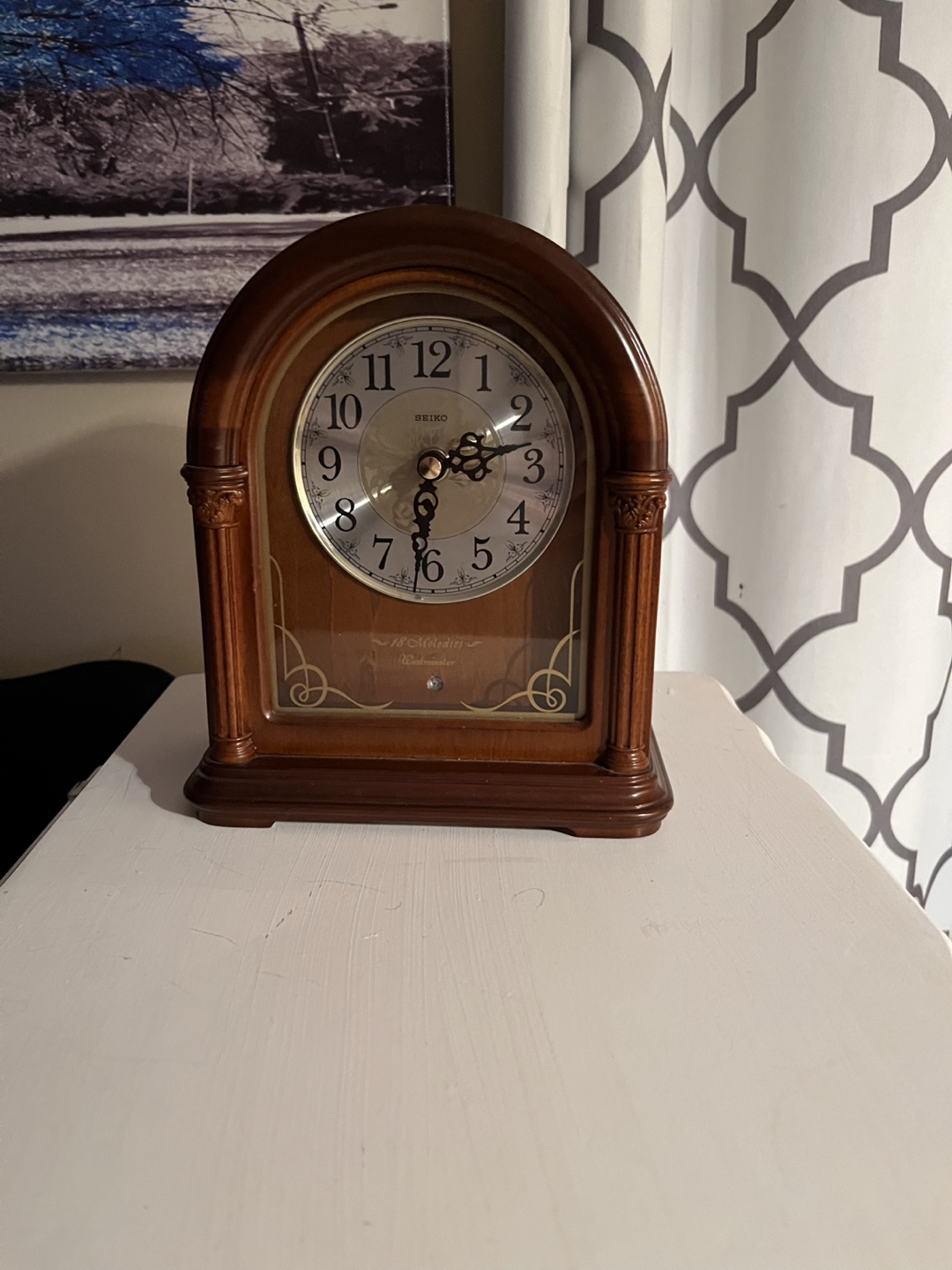 SEIKO Analog Wooden Mantel Clock