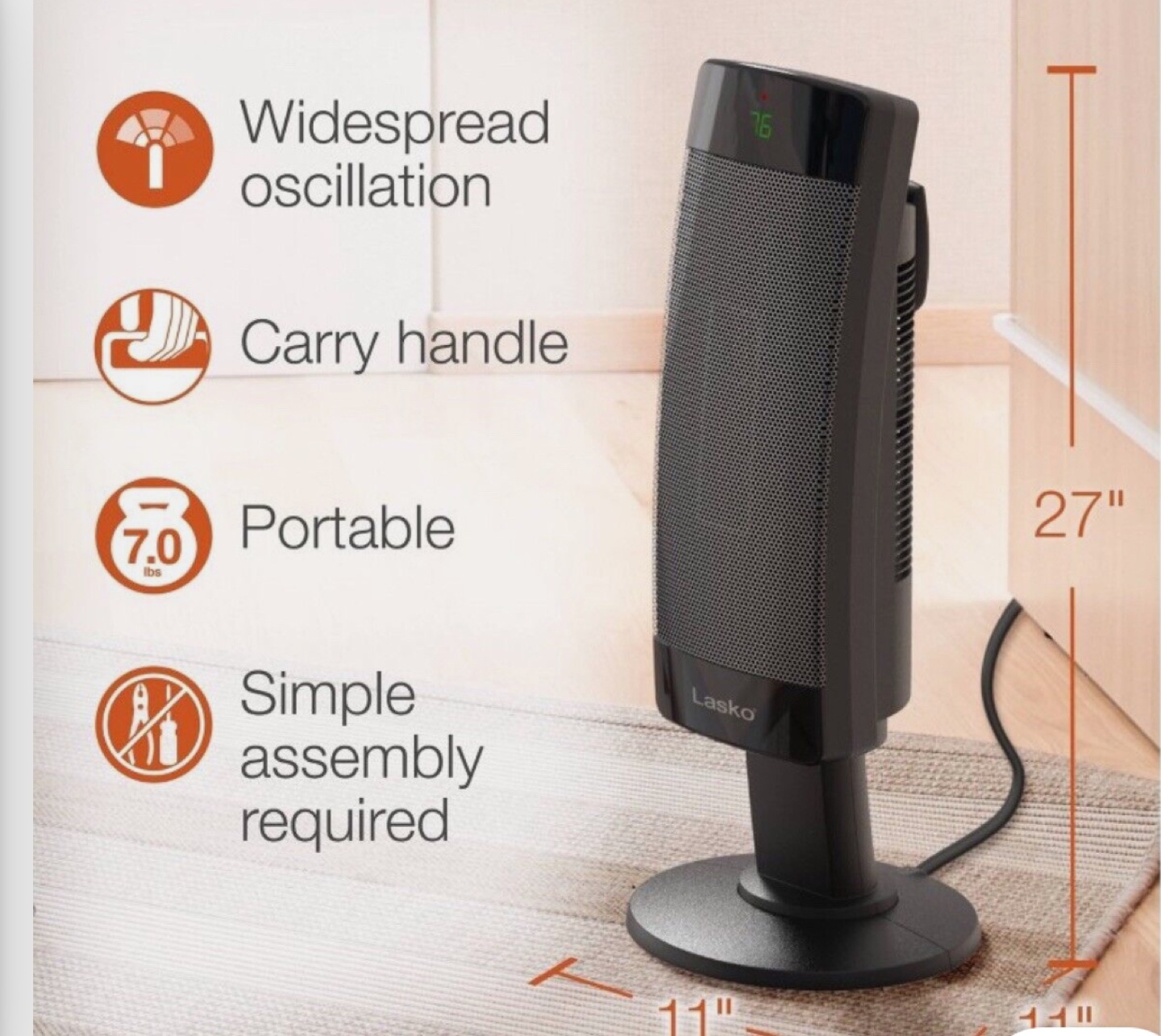 Lasko Ceramic Heater - photo 2