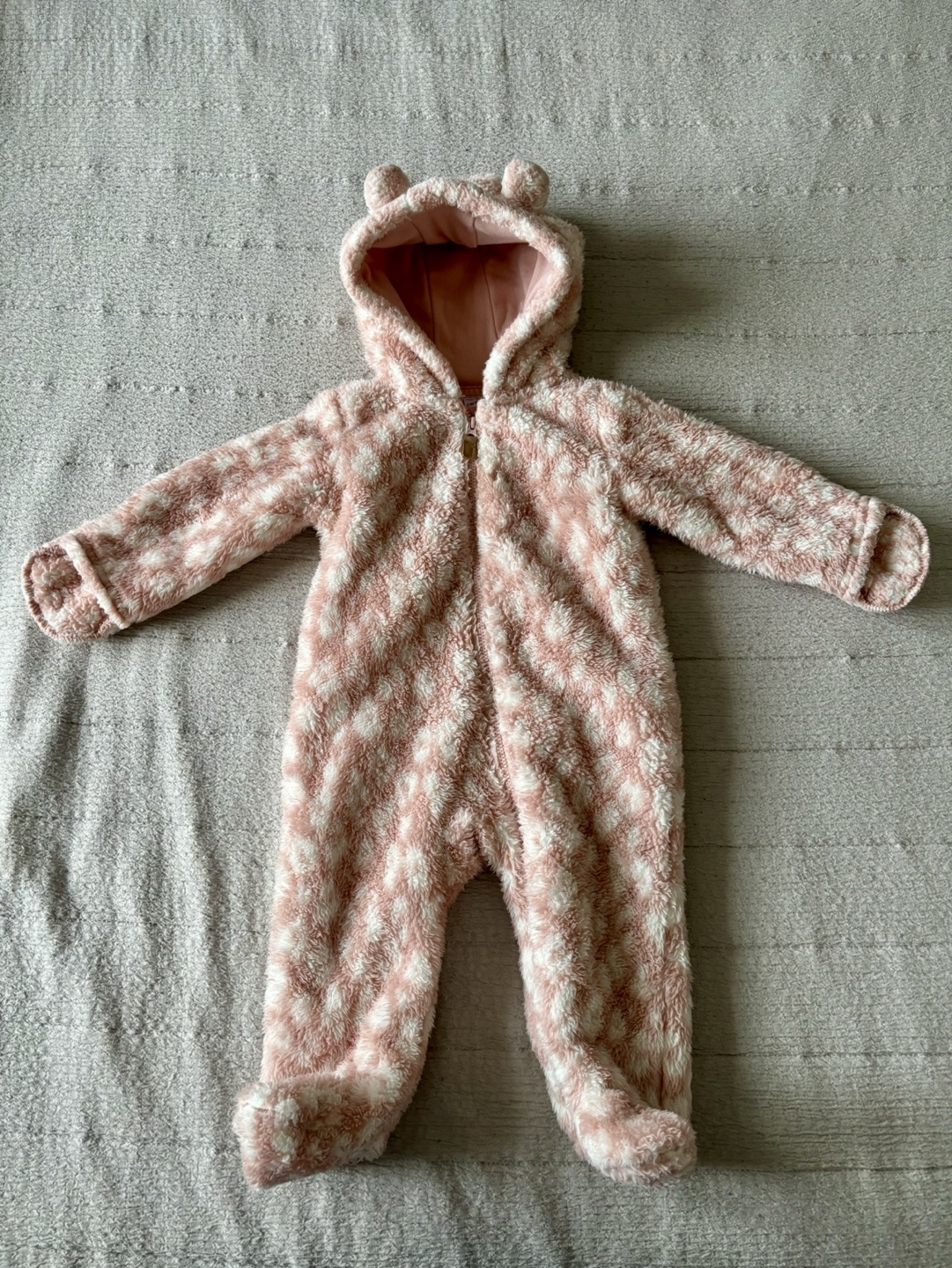 Carter’s Baby Girl Pink Fleece Jumpsuit