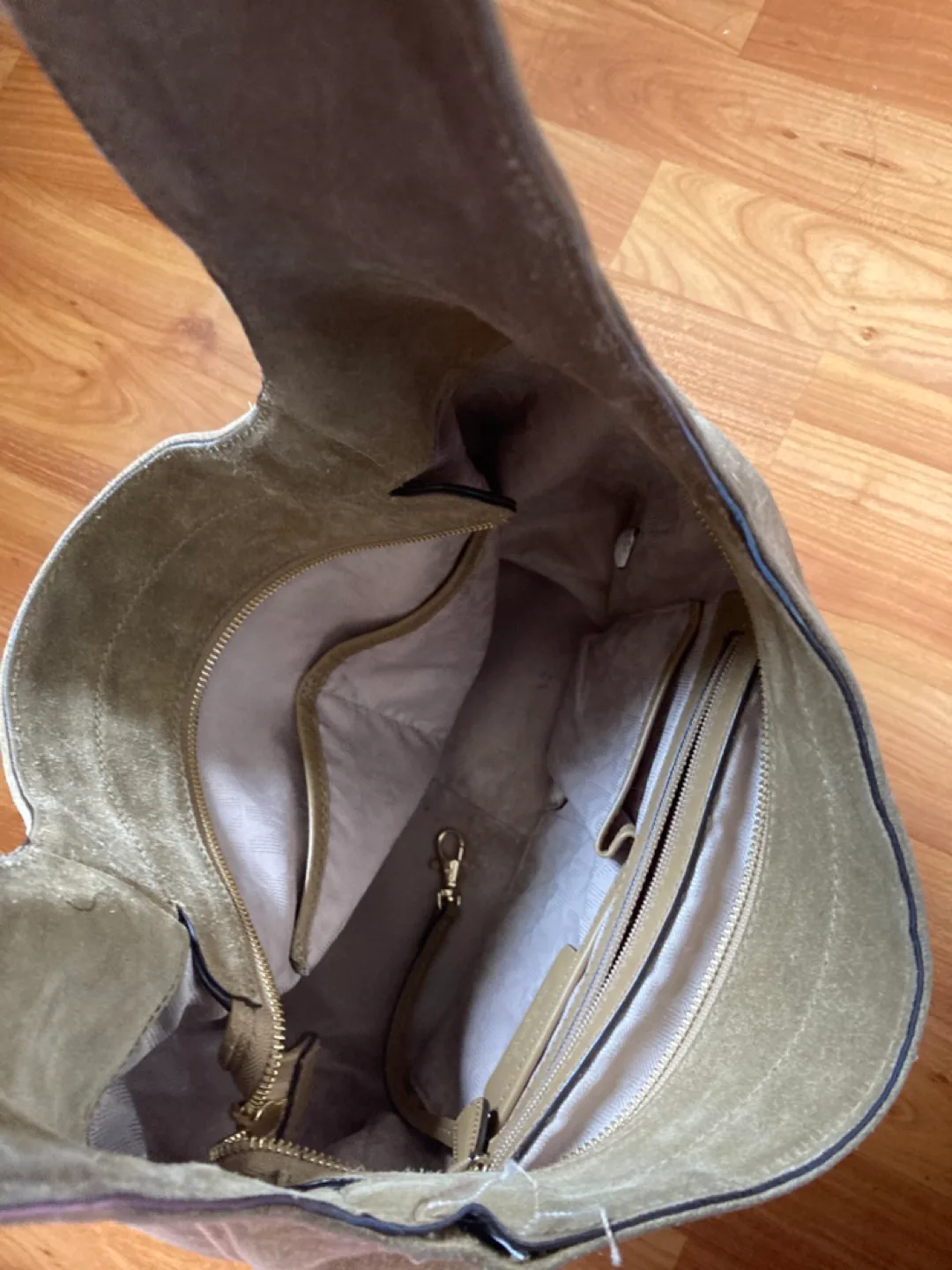 Michael Kors real leather Suede Shoulder Bag image indicator(3)