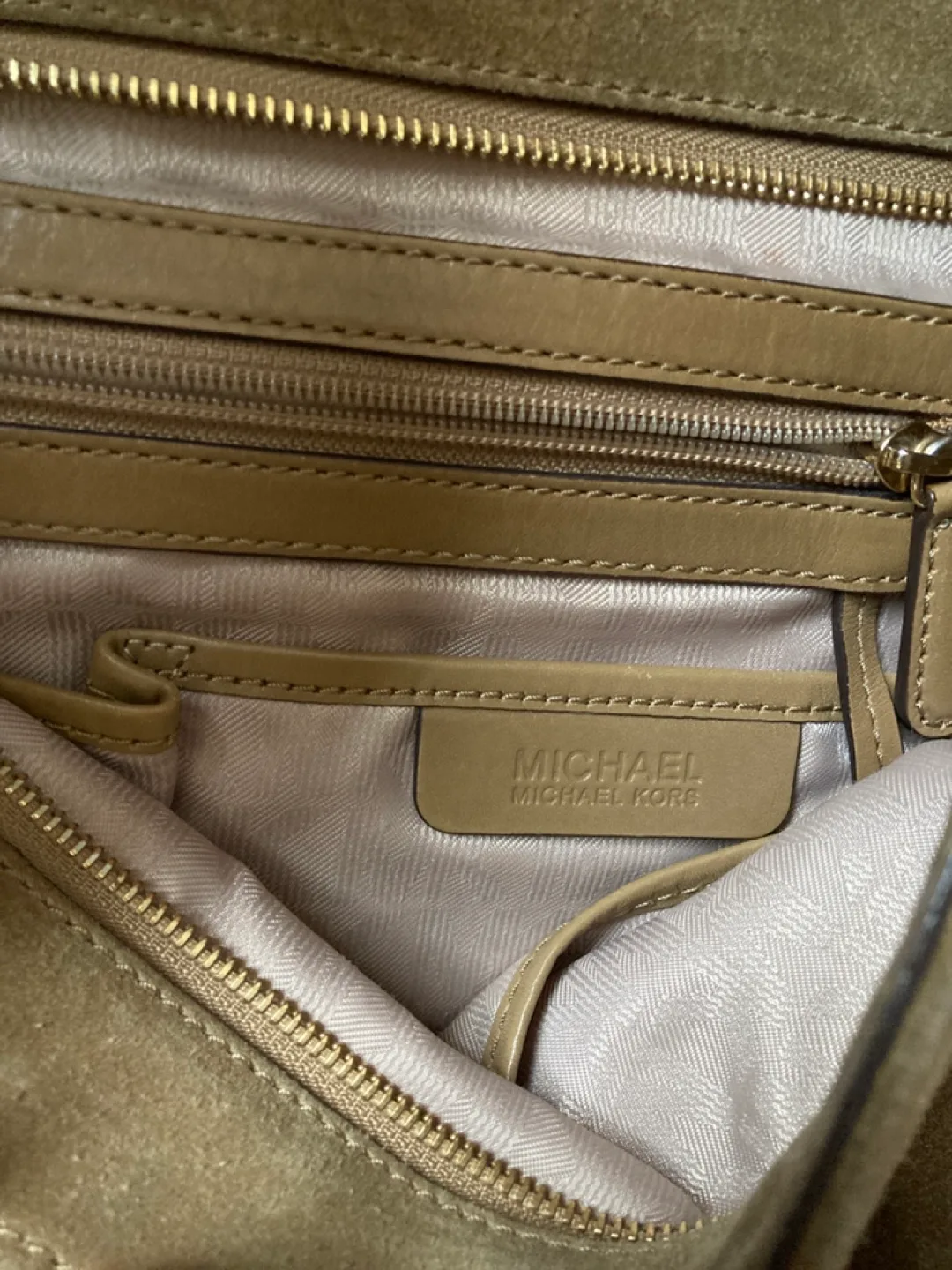 Michael Kors real leather Suede Shoulder Bag image indicator(2)