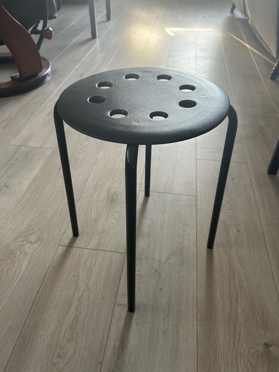 Black Metal Stool