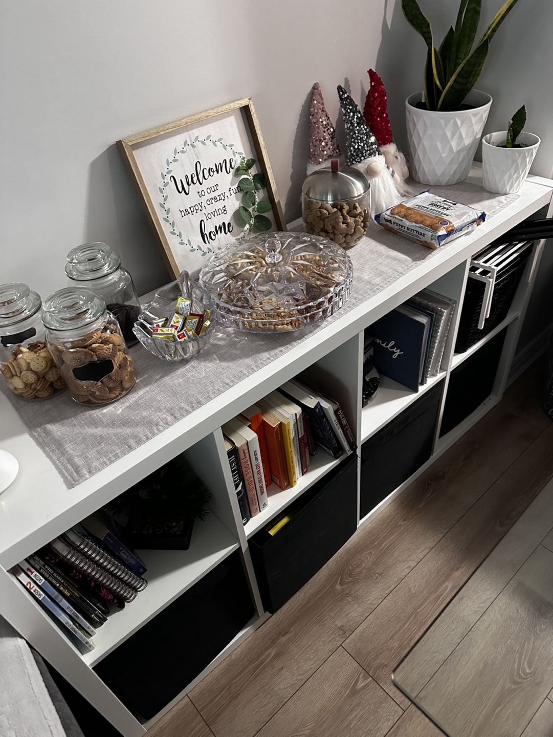 White Cube Bookshelf Storage Organizer