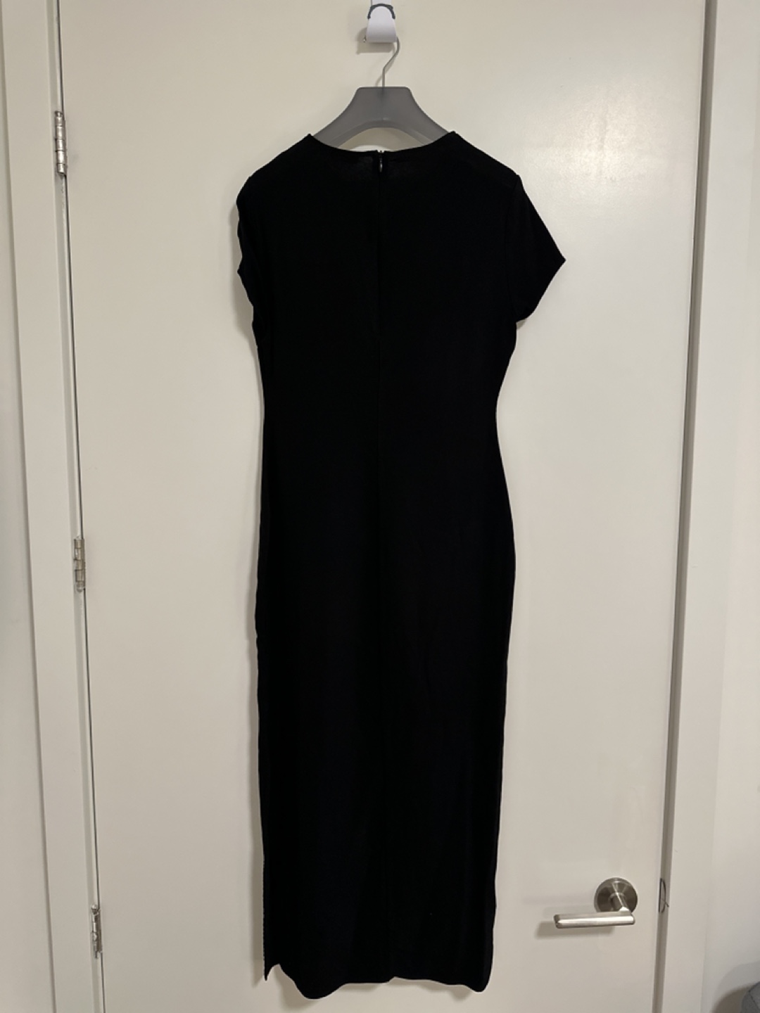 Massimo Dutti Mass Black Maxi Dress with Slit - photo 2