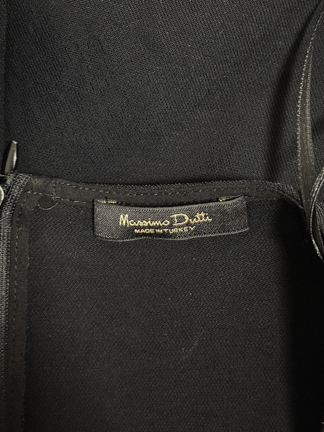 Massimo Dutti Mass Black Maxi Dress with Slit - photo 3