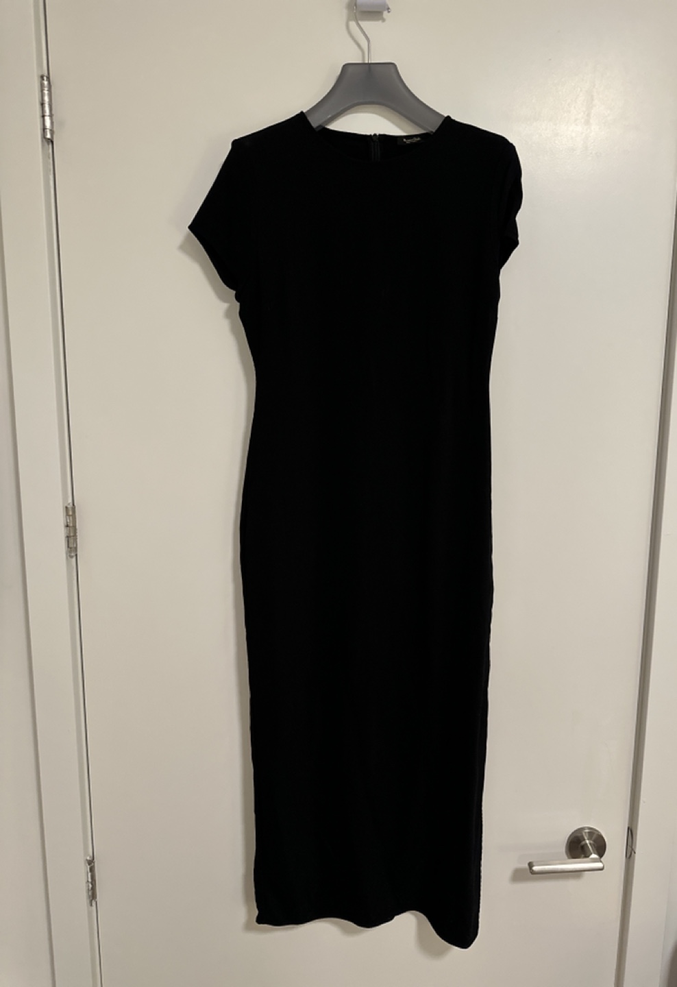 Massimo Dutti Mass Black Maxi Dress with Slit