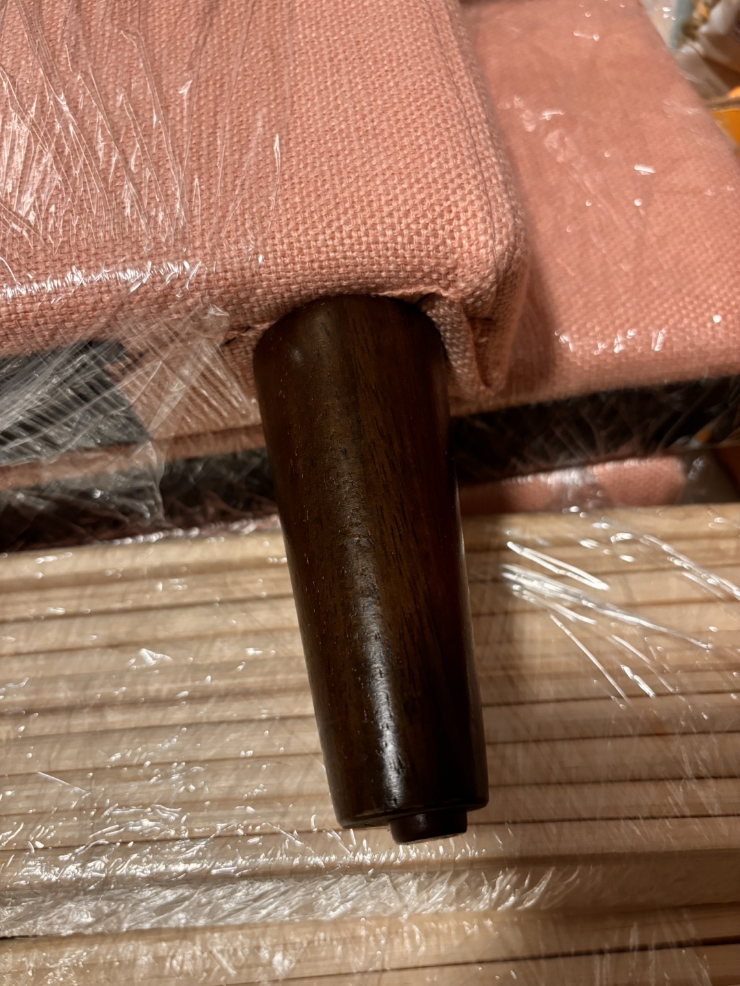 Pink Upholstered Bed Frame - photo 2
