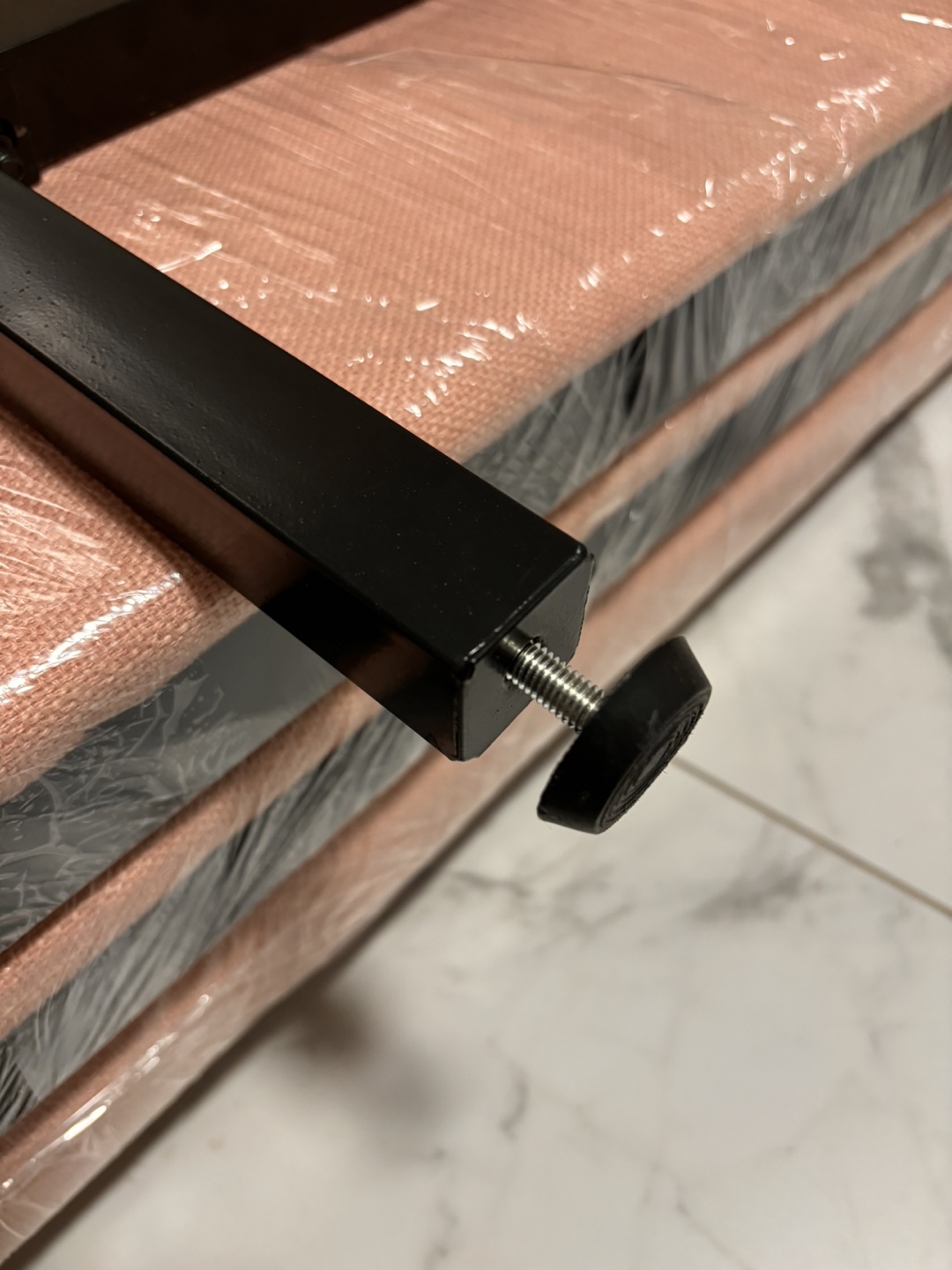 Pink Upholstered Bed Frame - photo 3