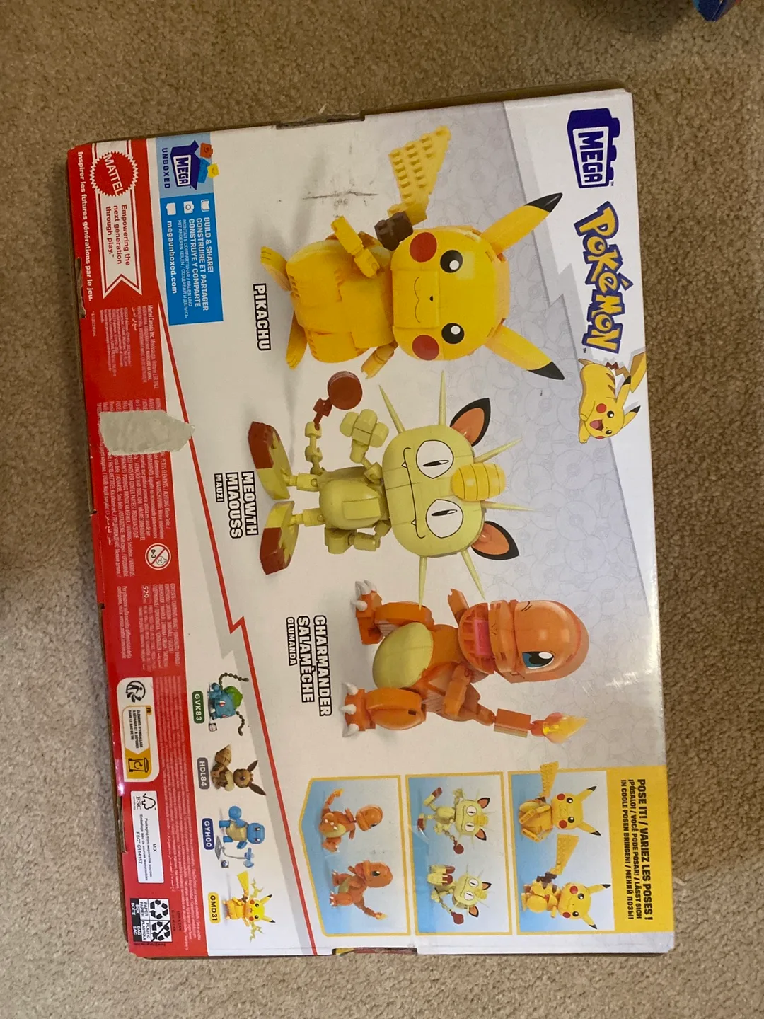 Mega Construx Pokemon Kanto Region Trio Building Set image indicator(2)