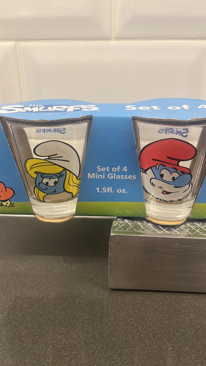 The Smurfs Set of 4 Mini Glasses - photo 5