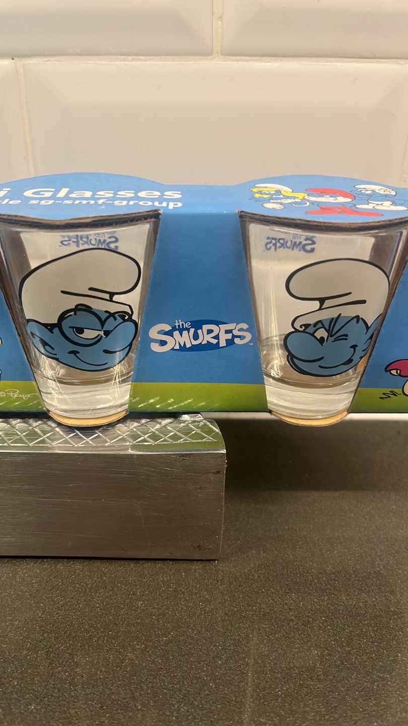 The Smurfs Set of 4 Mini Glasses - photo 2