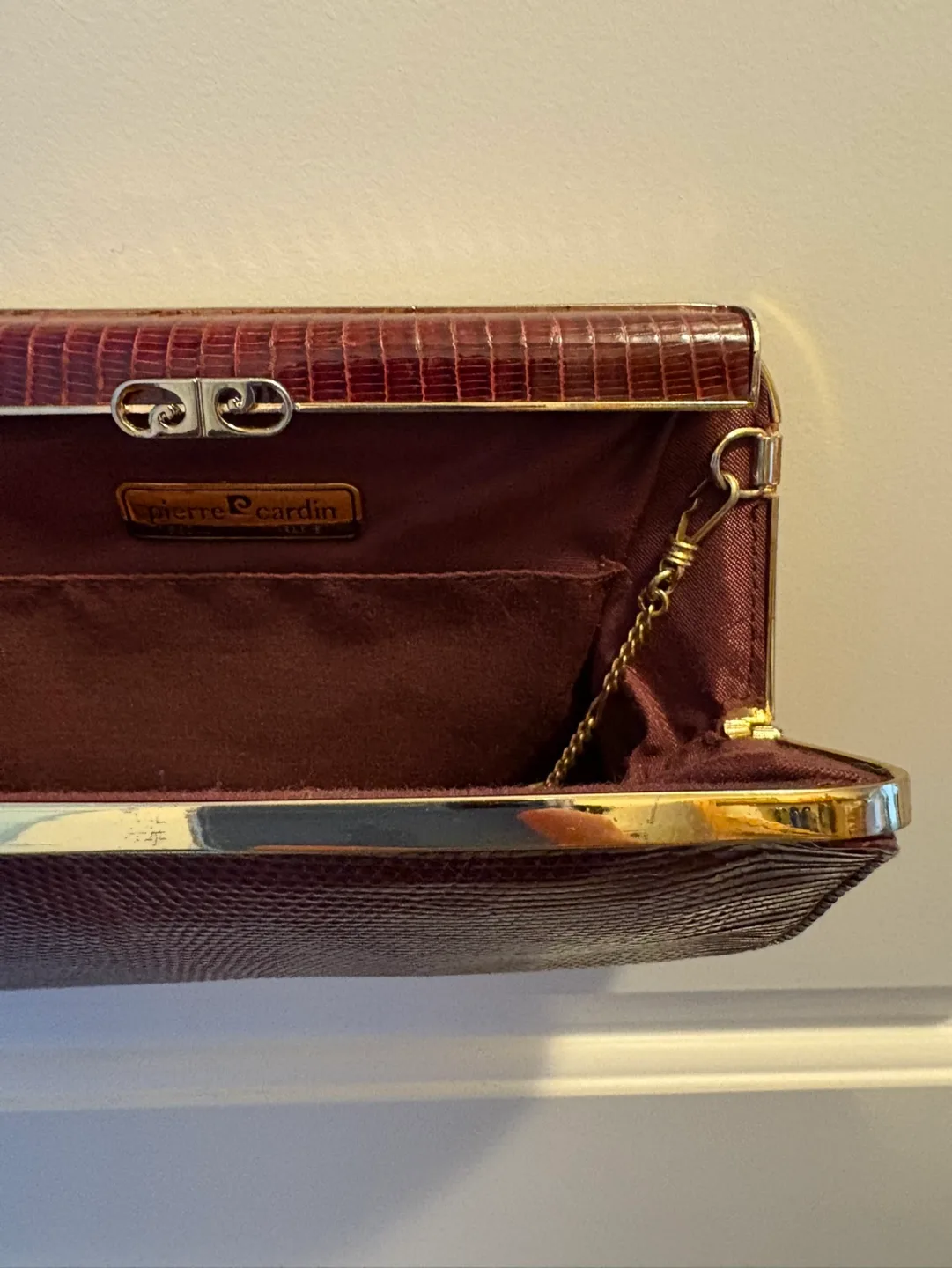 Pierre Cardin Red Clutch image indicator(2)