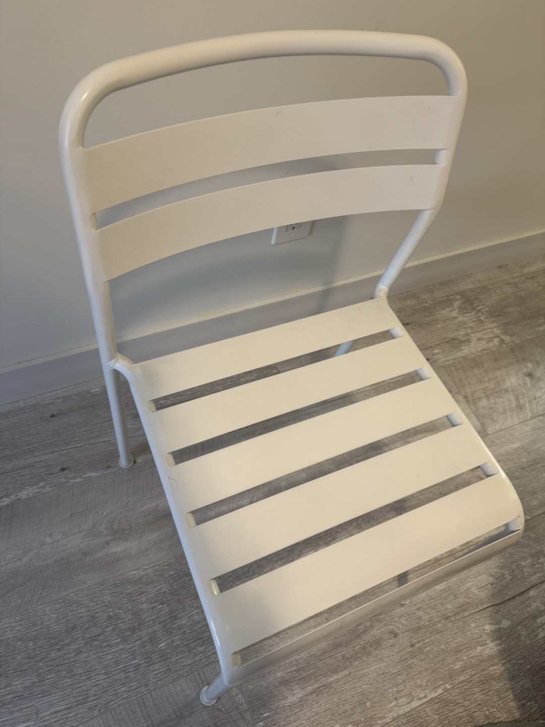 White Metal Chair