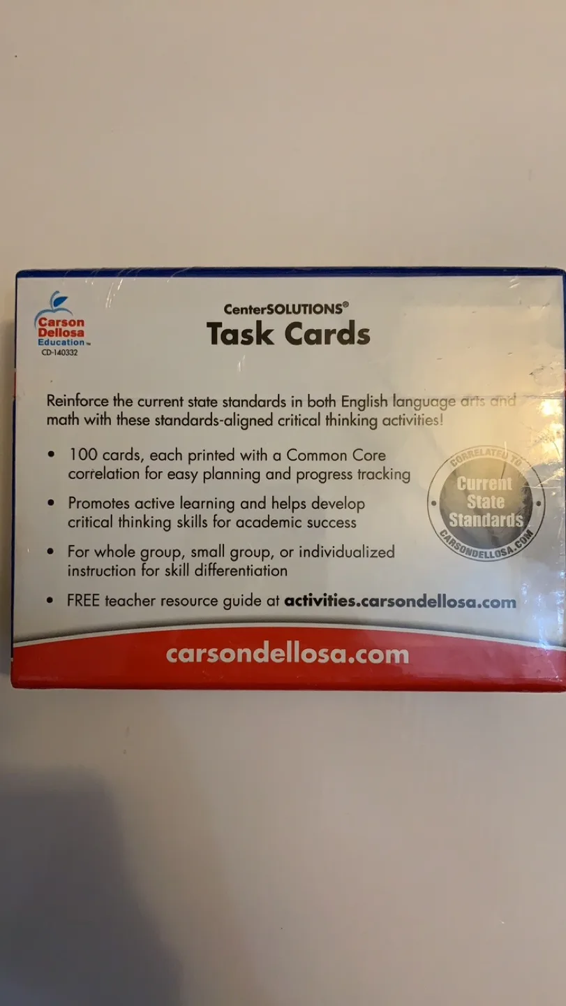 Task Cards Learning Cards, Grade K image indicator(3)