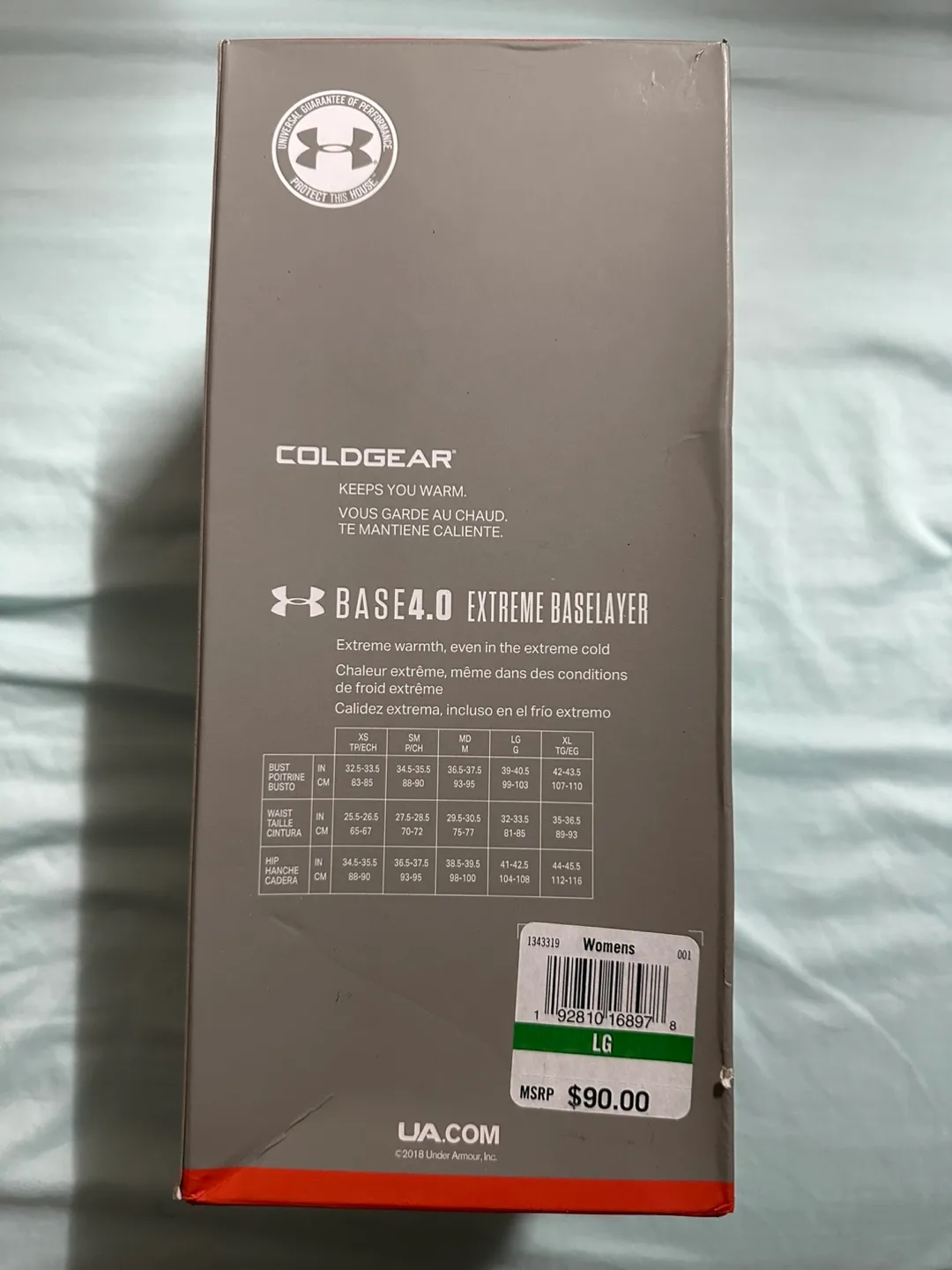 Under Armour Coldgear Base 4.0 Women's 1/4 Zip Baselayer Large image indicator(3)