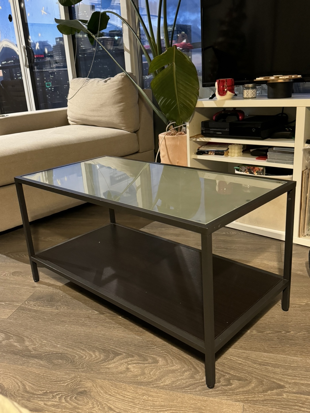 Black Glass Coffee Table
