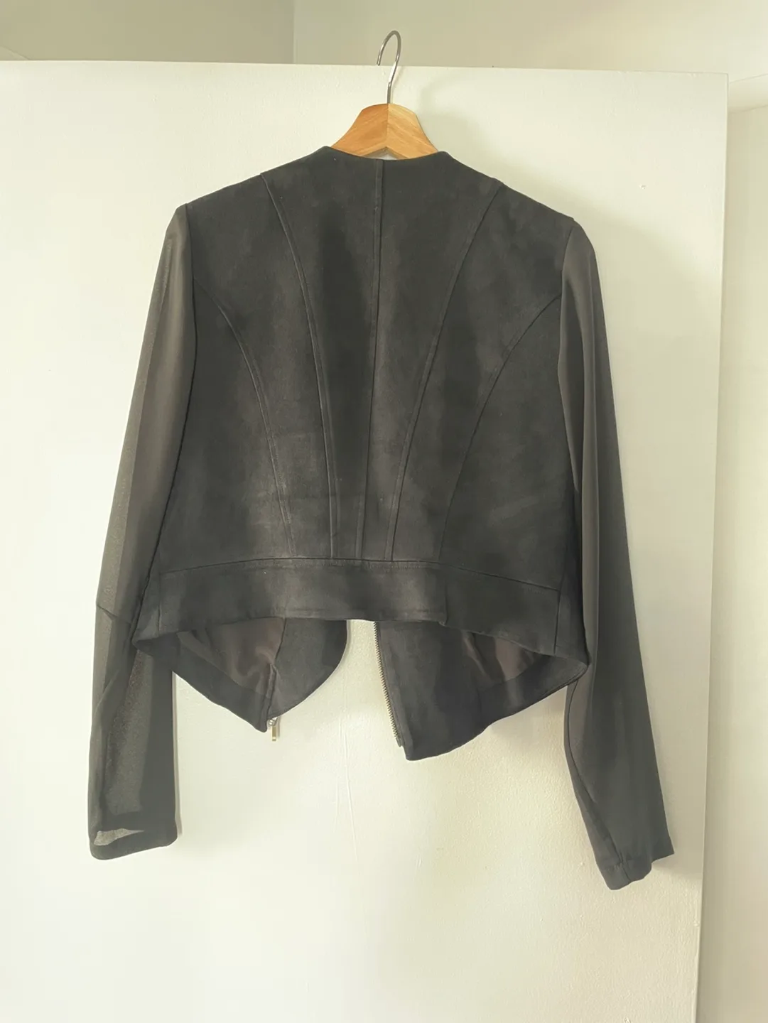 Iris Setlakwe Black Suede Jacket #ThriftyPicks image indicator(2)