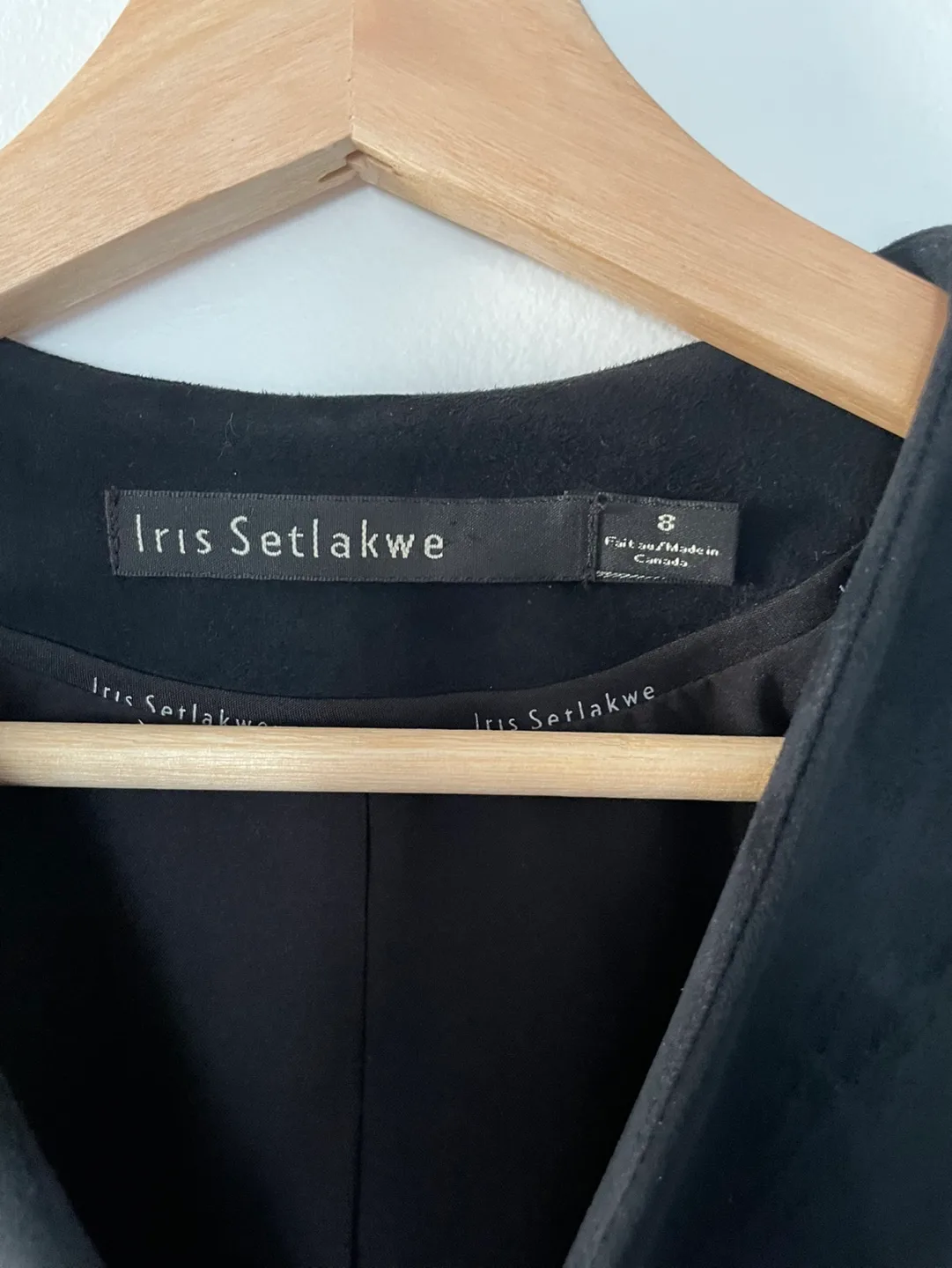 Iris Setlakwe Black Suede Jacket #ThriftyPicks image indicator(5)