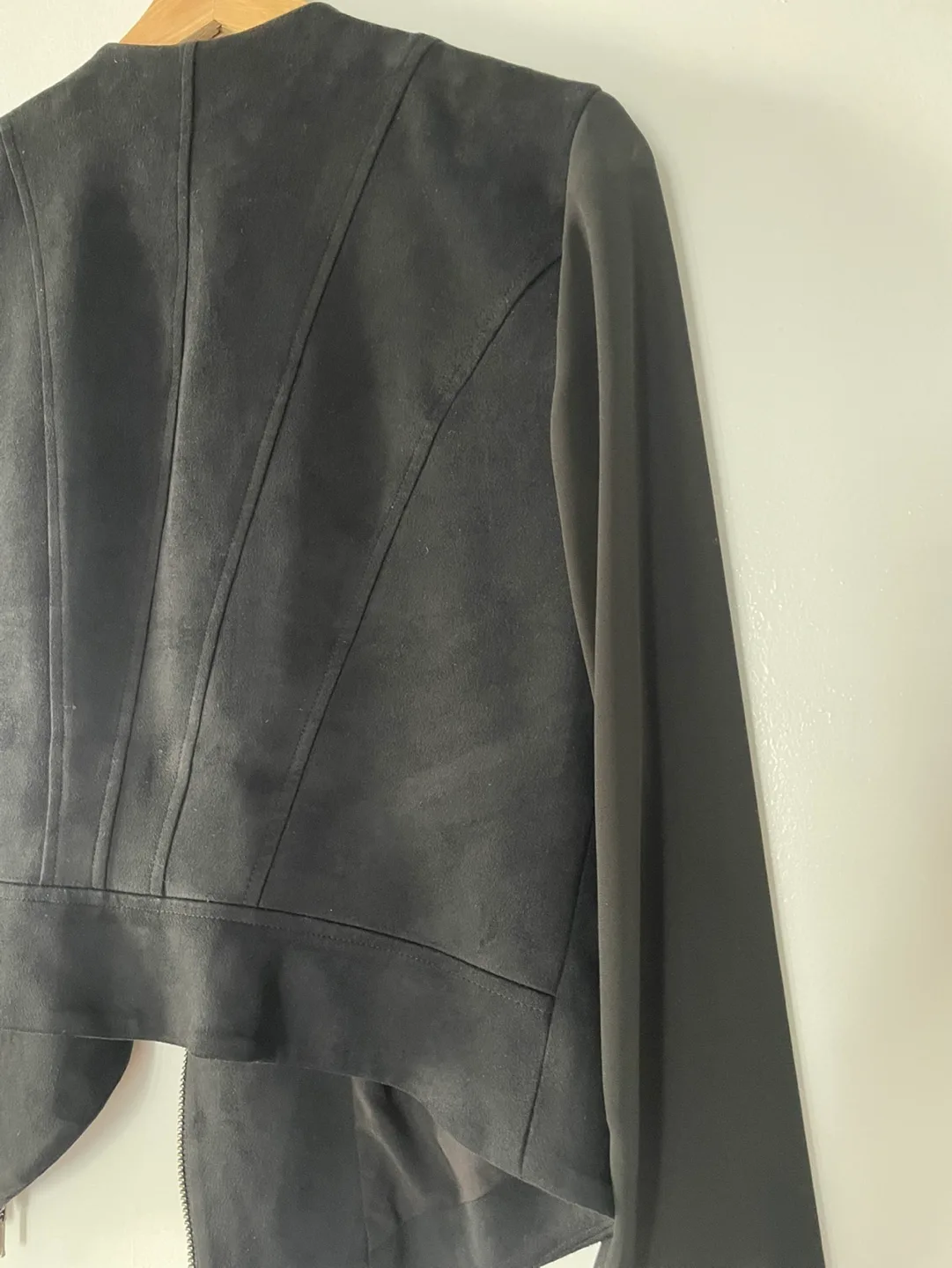 Iris Setlakwe Black Suede Jacket #ThriftyPicks image indicator(3)