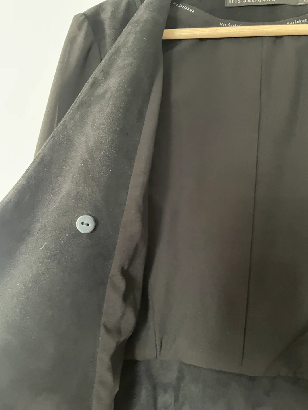 Iris Setlakwe Black Suede Jacket #ThriftyPicks image indicator(8)