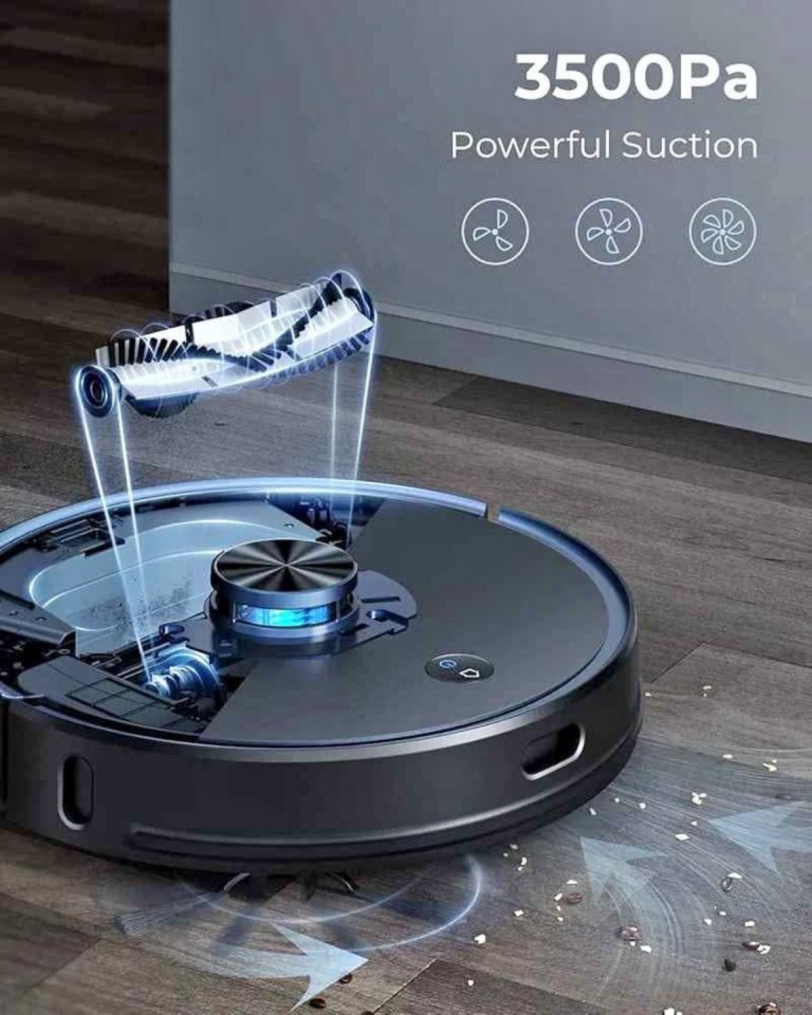 Laresar L6 Pro Robot Vacuum and Mop with Self Emptying Dustbin - photo 2