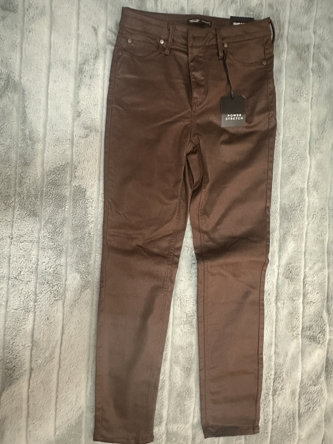 Simply Vera Wang Power Stretch High Rise Skinny Jeans