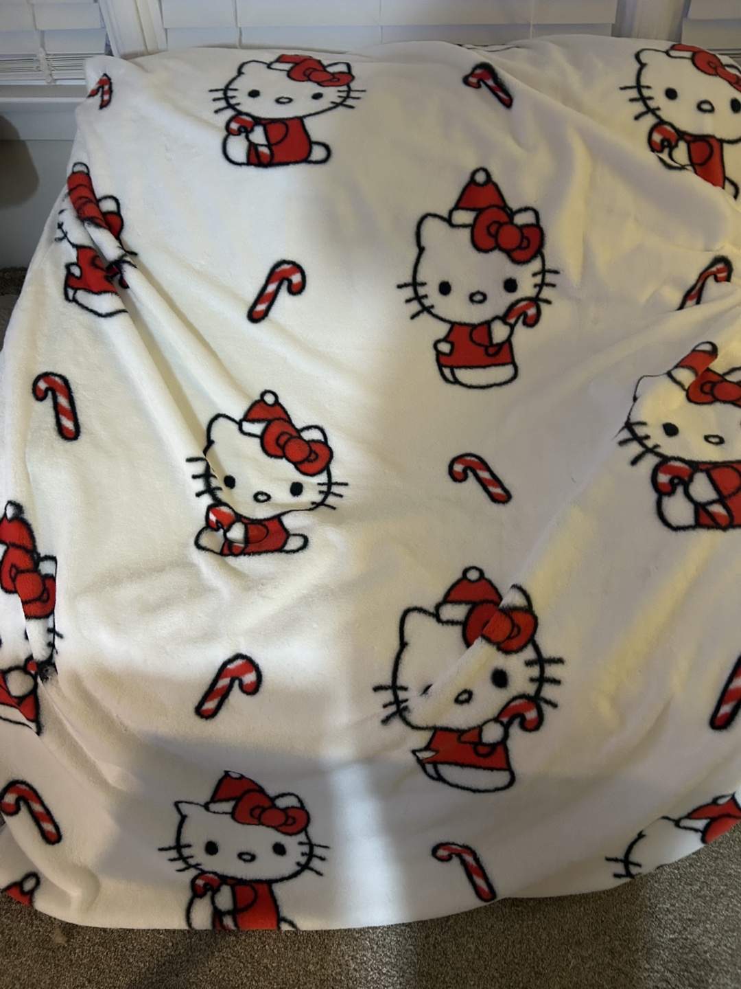 Hello Kitty Christmas Throw Blanket