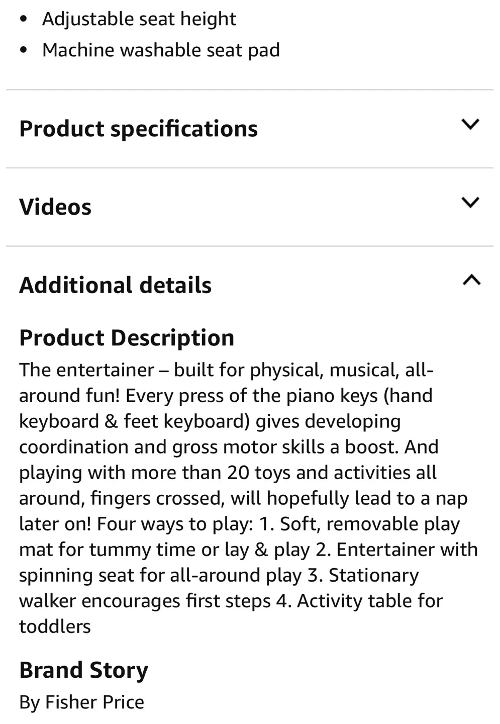 Fisher-Price 4-in-1 Step 'n Play Piano image indicator(7)