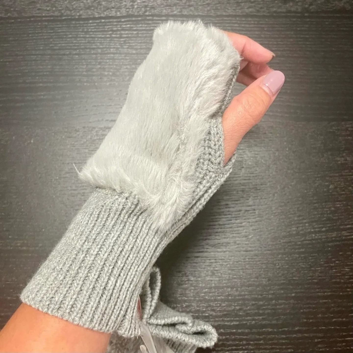 Joe Fresh Winter Faux Fur Fingerless Gloves image indicator(4)