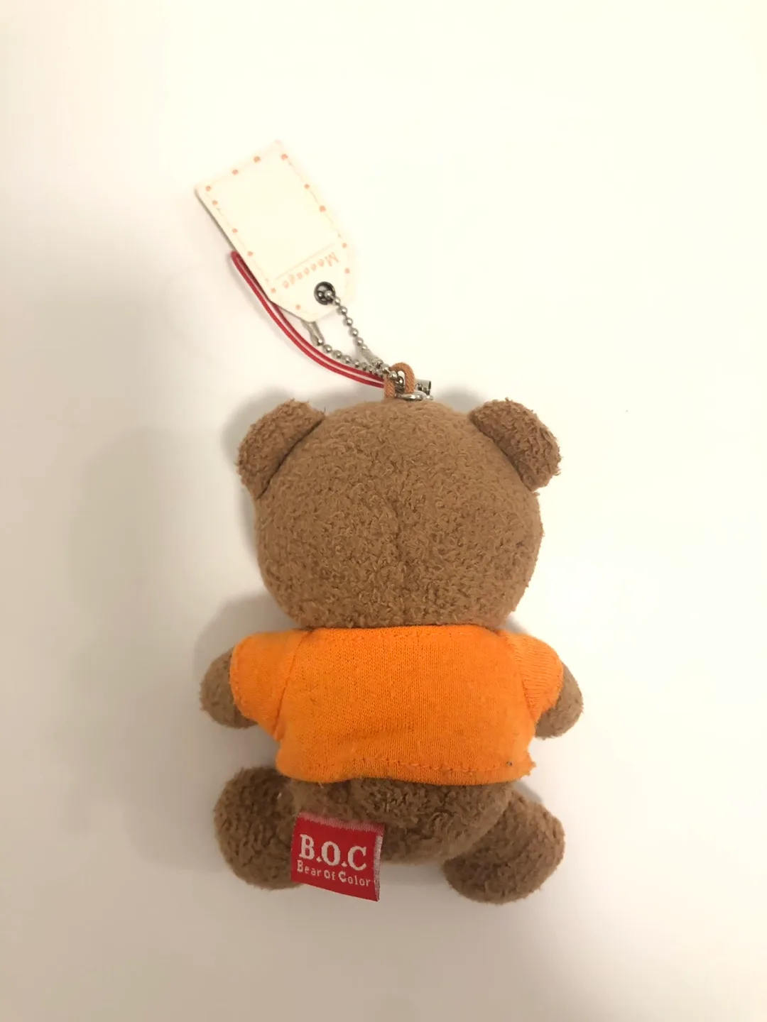 10cm bear of colour plush accessory orange t shirt Emily cute image indicator(2)