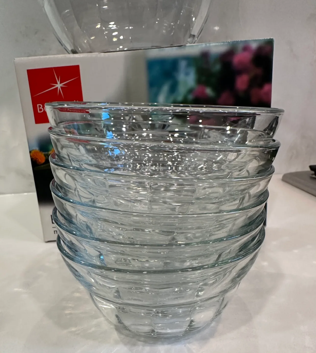 Bormioli Rocco Ercole Set Tavola 7 Piece Glass Bowls image indicator(4)