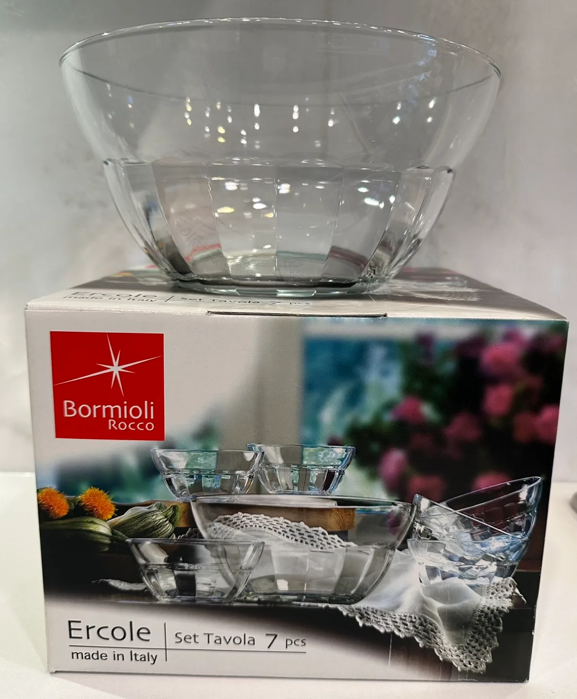 Bormioli Rocco Ercole Set Tavola 7 Piece Glass Bowls image indicator(2)
