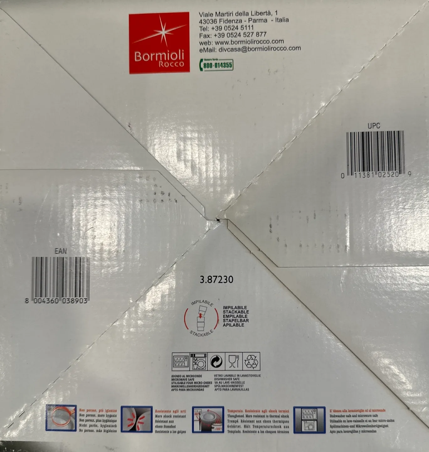 Bormioli Rocco Ercole Set Tavola 7 Piece Glass Bowls image indicator(7)