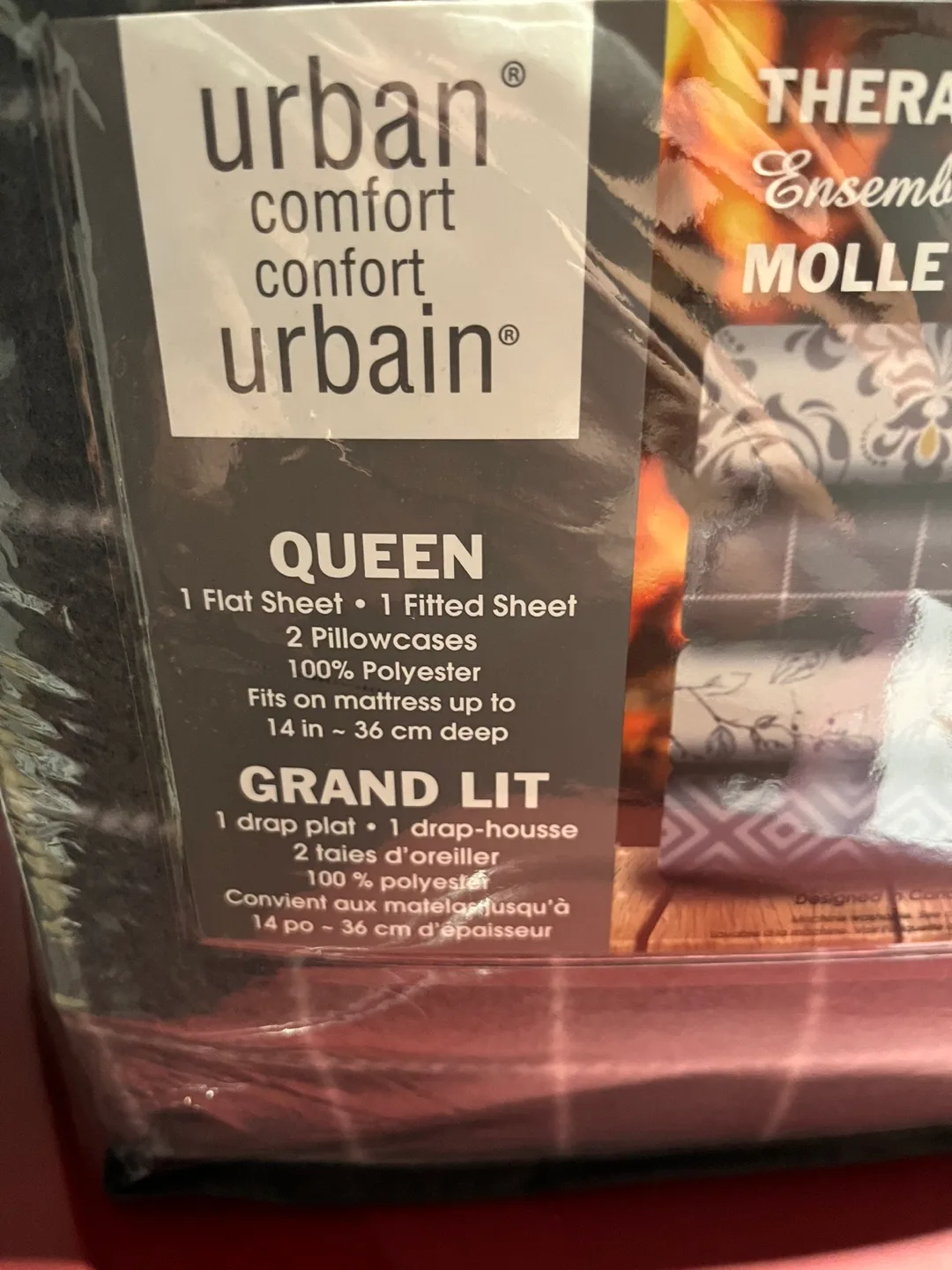 Urban Comfort Queen Therapeutic Fleece Sheet Set image indicator(2)